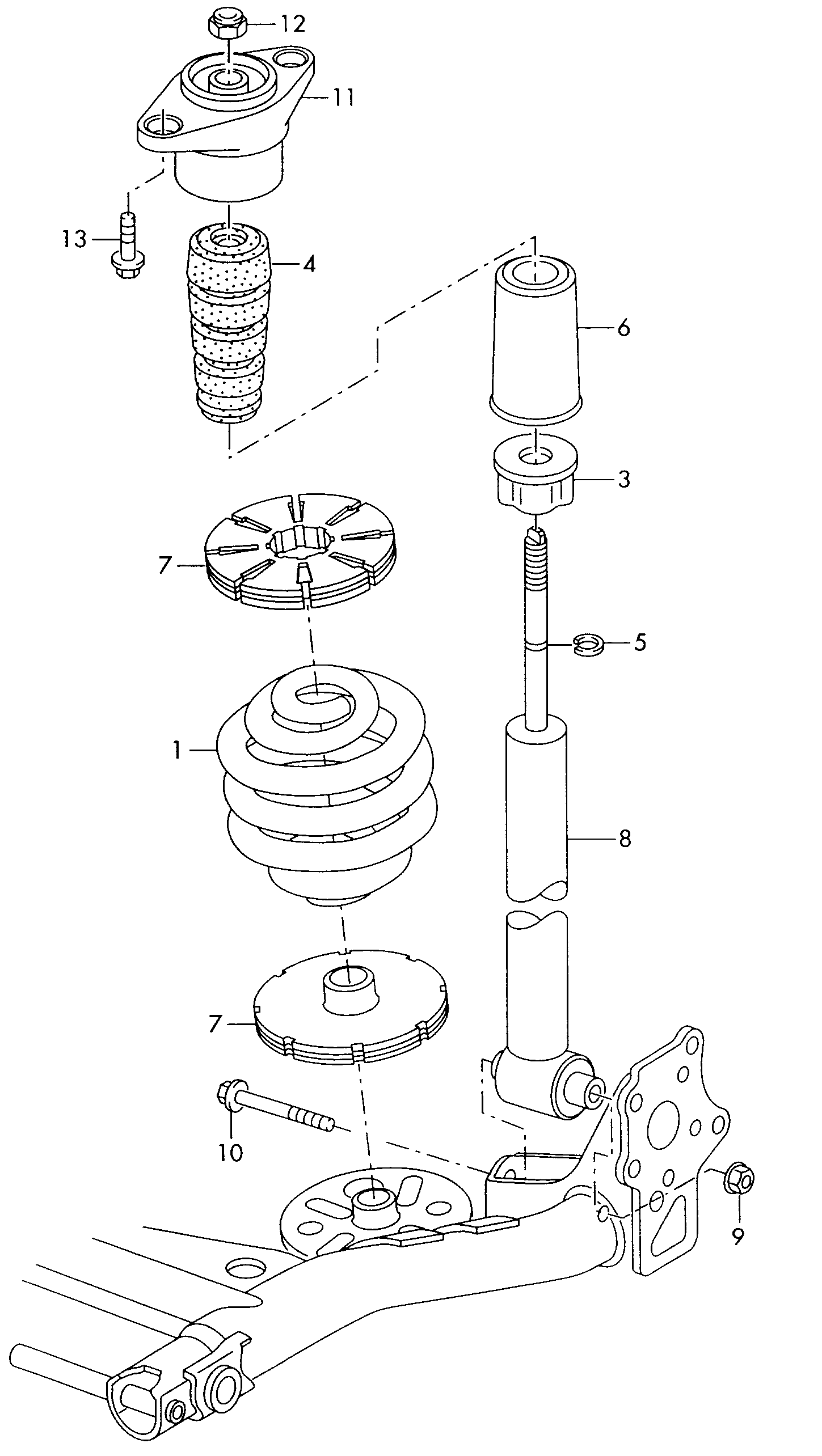 VW (SVW) 3B0 513 353 - Jousijalan tukilaakeri inparts.fi