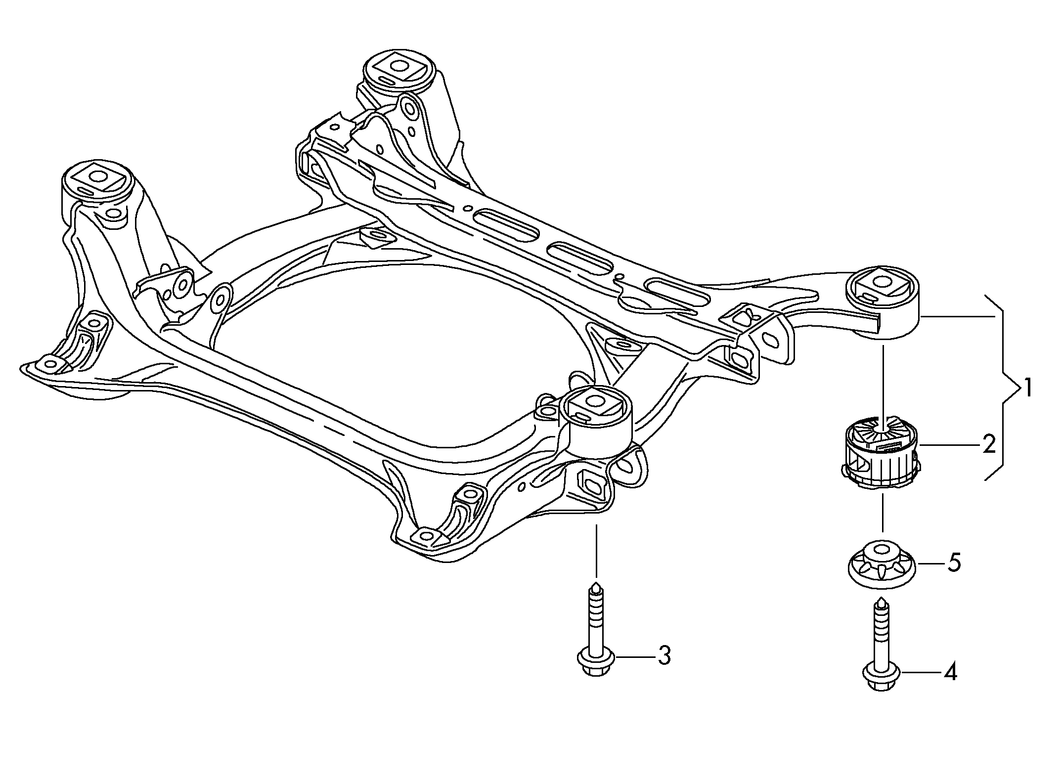 VAG 7L0 499 035 A - Akselinripustus inparts.fi