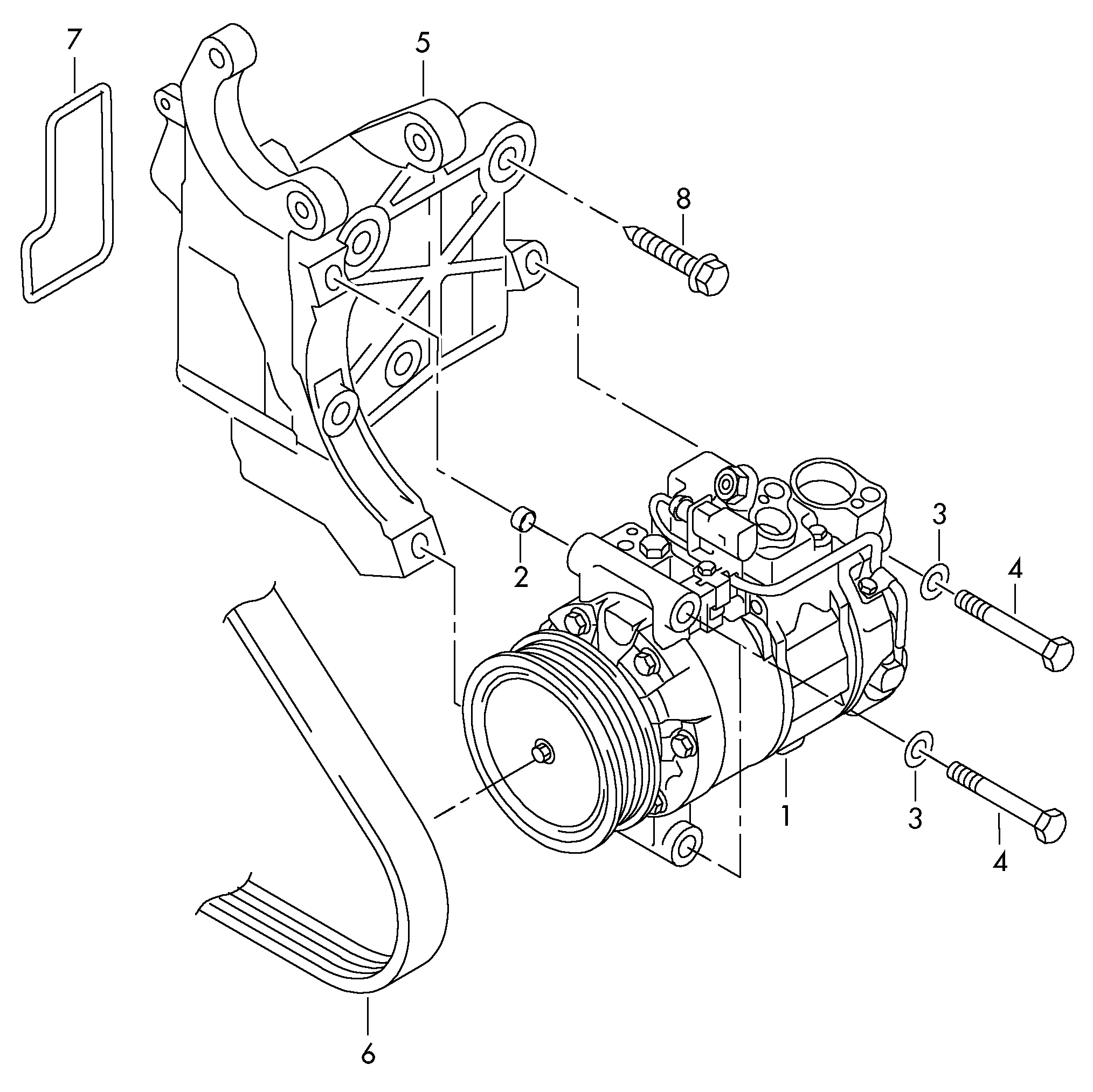 VW 7P0820803D - Kompressori, ilmastointilaite inparts.fi