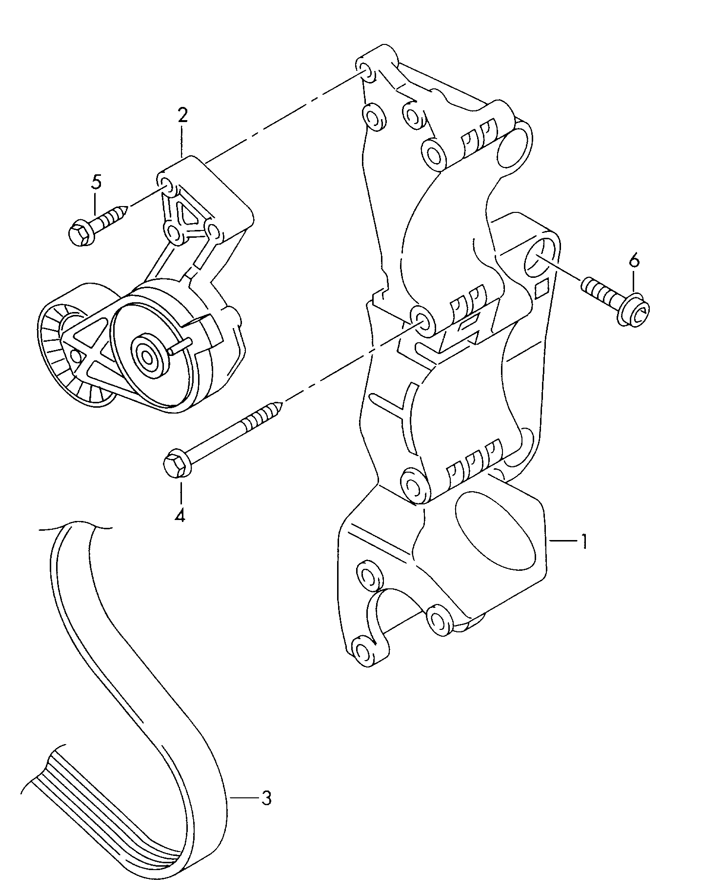 Seat 038 903 315 AE - Hihnankiristin, moniurahihna inparts.fi