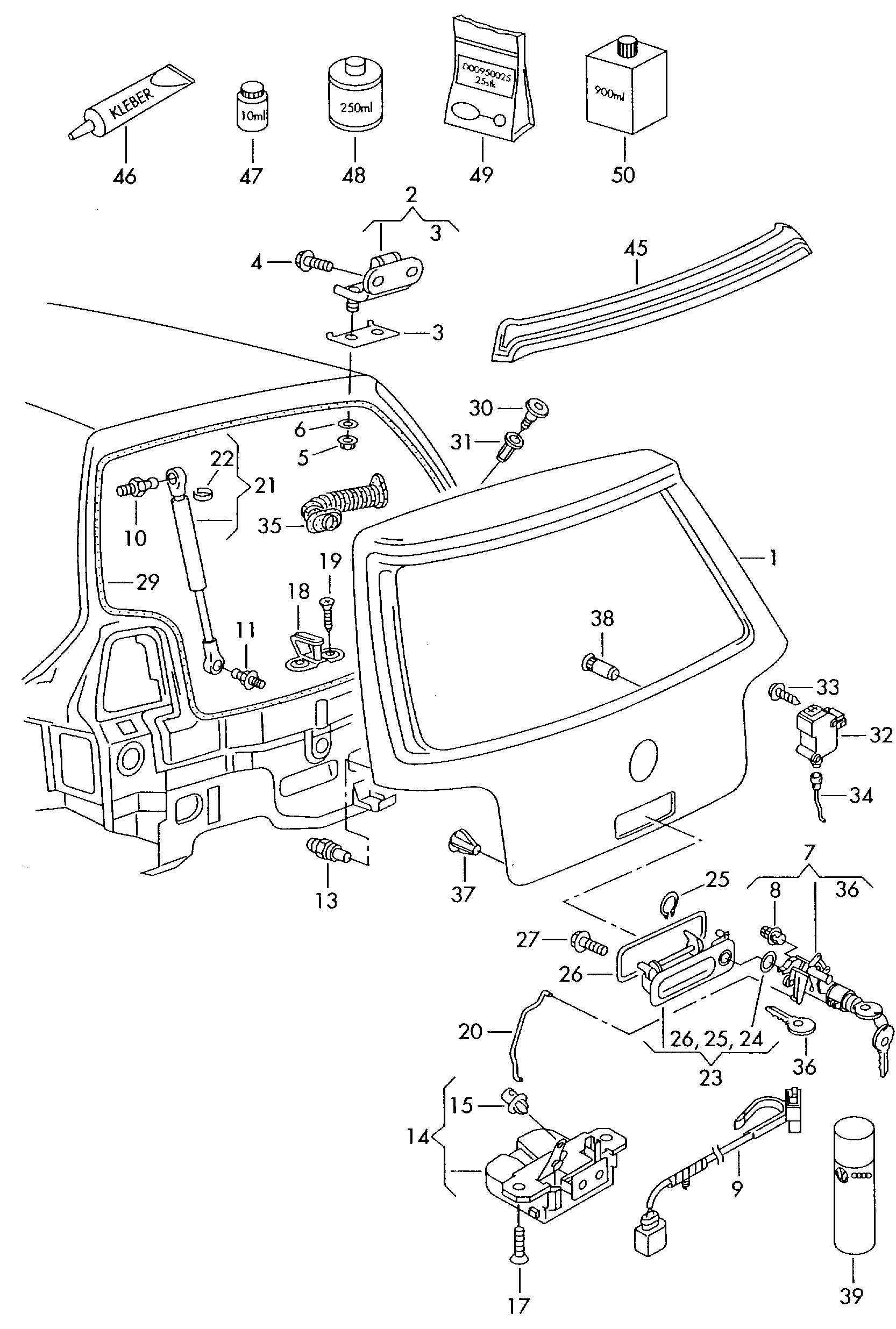 VAG 1J6827025G - Tavaratilan / takaluukun kansi inparts.fi