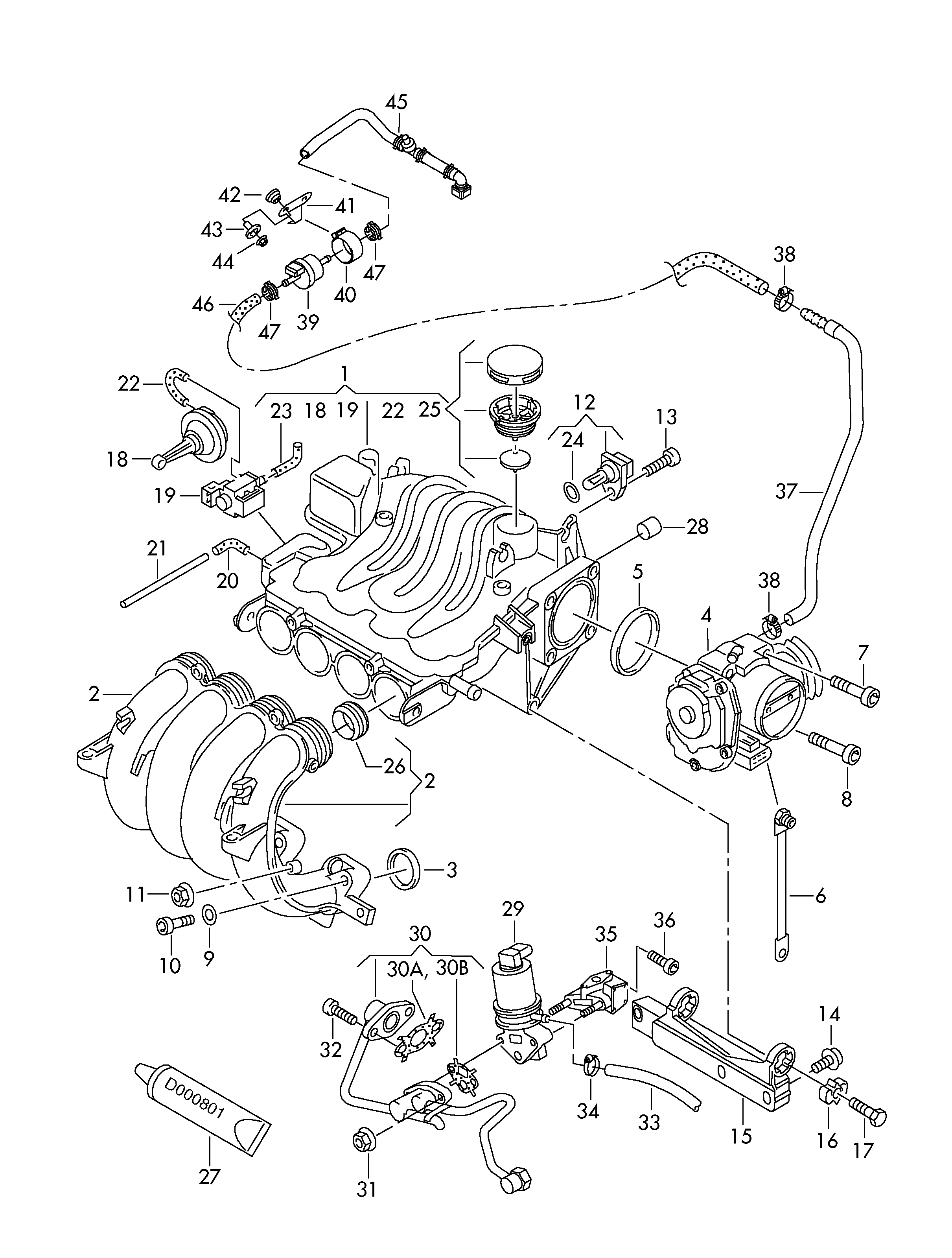 Seat 06A131501F - Venttiili, pakokaasun kierrätys inparts.fi