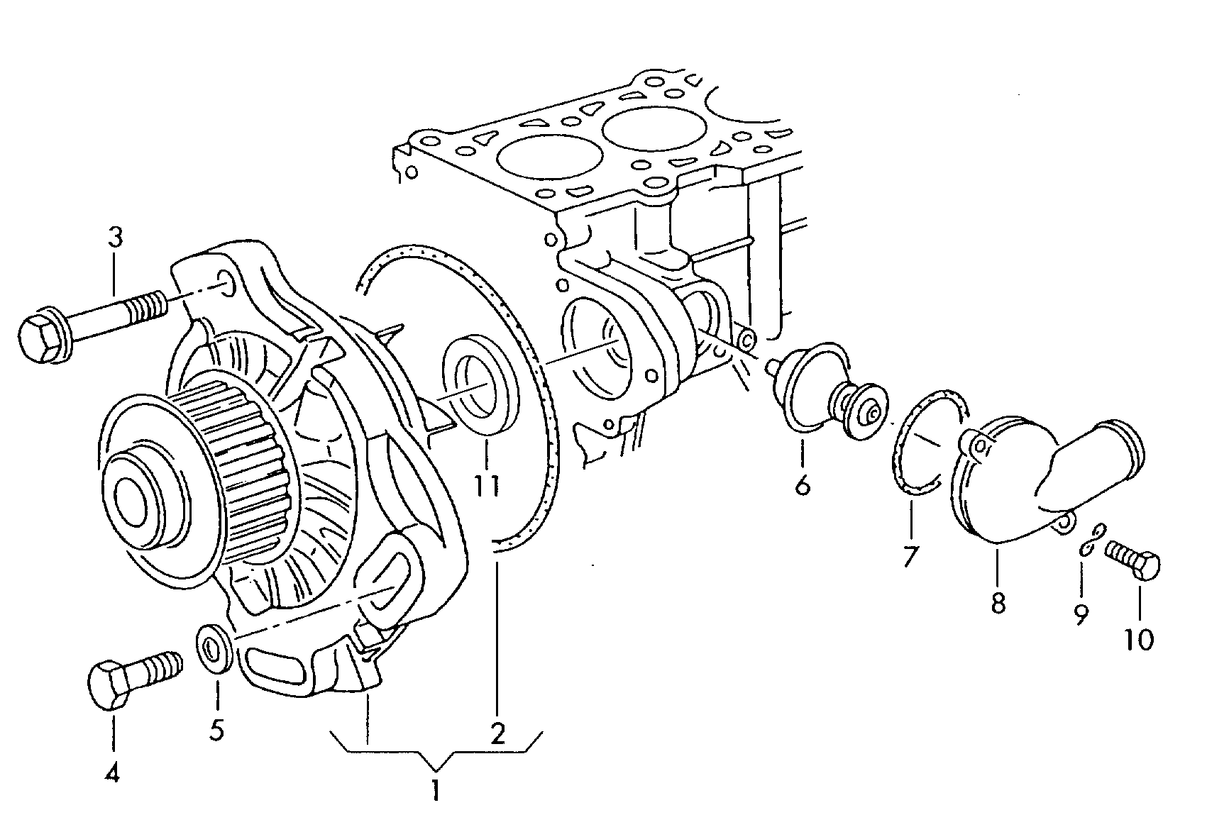 VW 069 121 113 - Termostaatti, jäähdytysneste inparts.fi