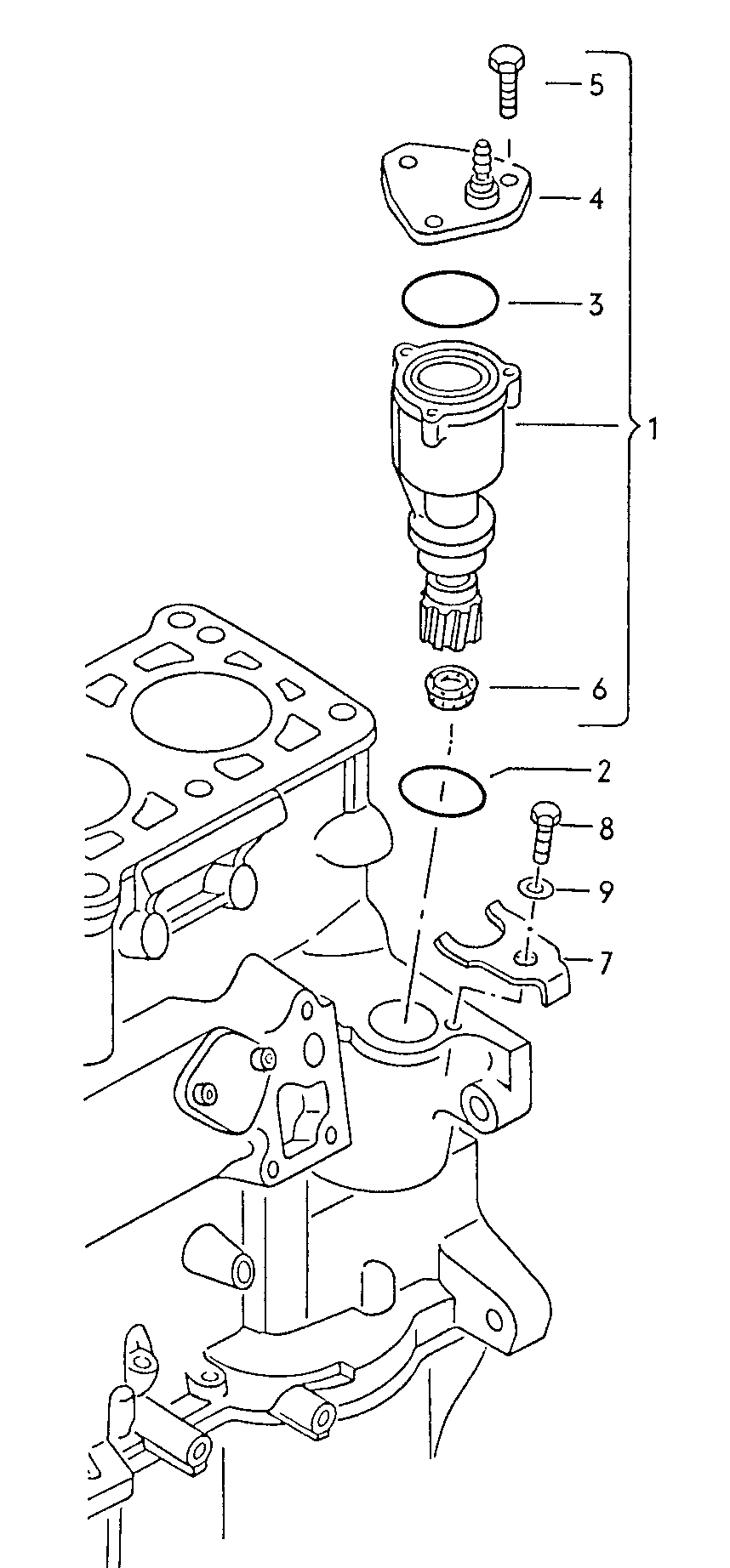 Skoda 028 145 101 F - Alipainepumppu, jarrujärjestelmä inparts.fi