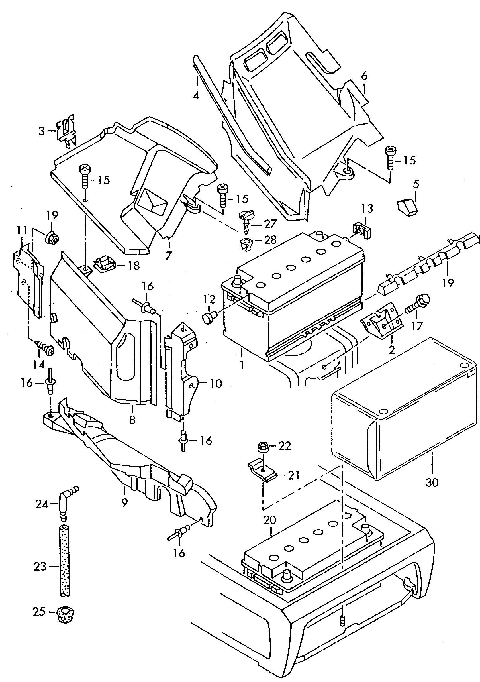 VW 191 915 105 AA - Käynnistysakku inparts.fi