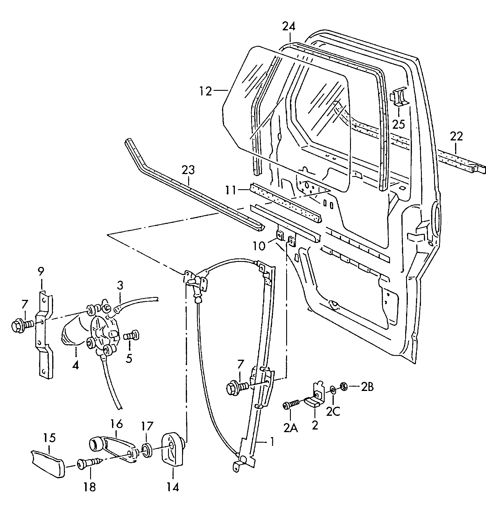 VW 701 837 501 B - Lasinnostin inparts.fi