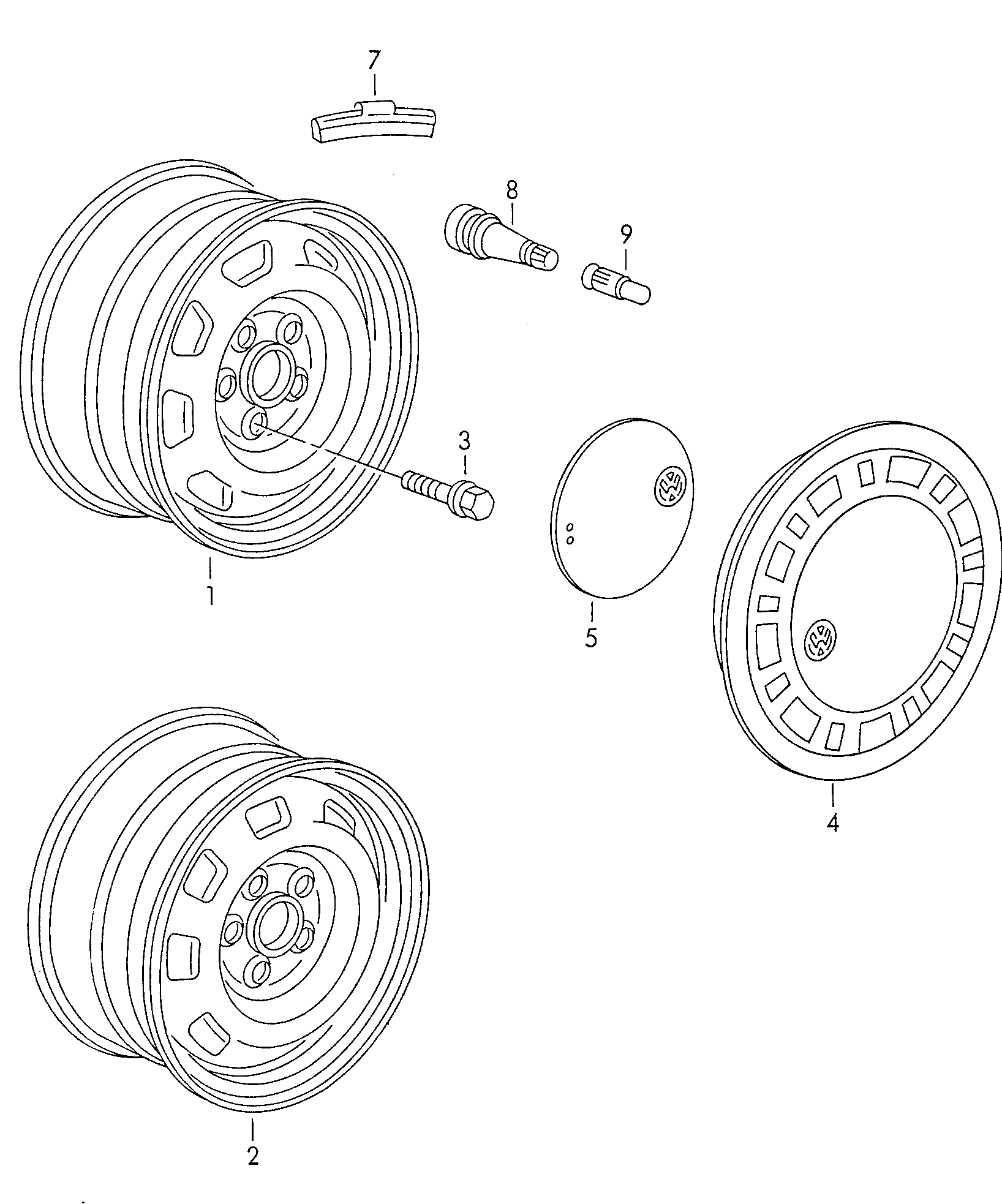 VAG 701 601 139B - Pyöränruuvi inparts.fi