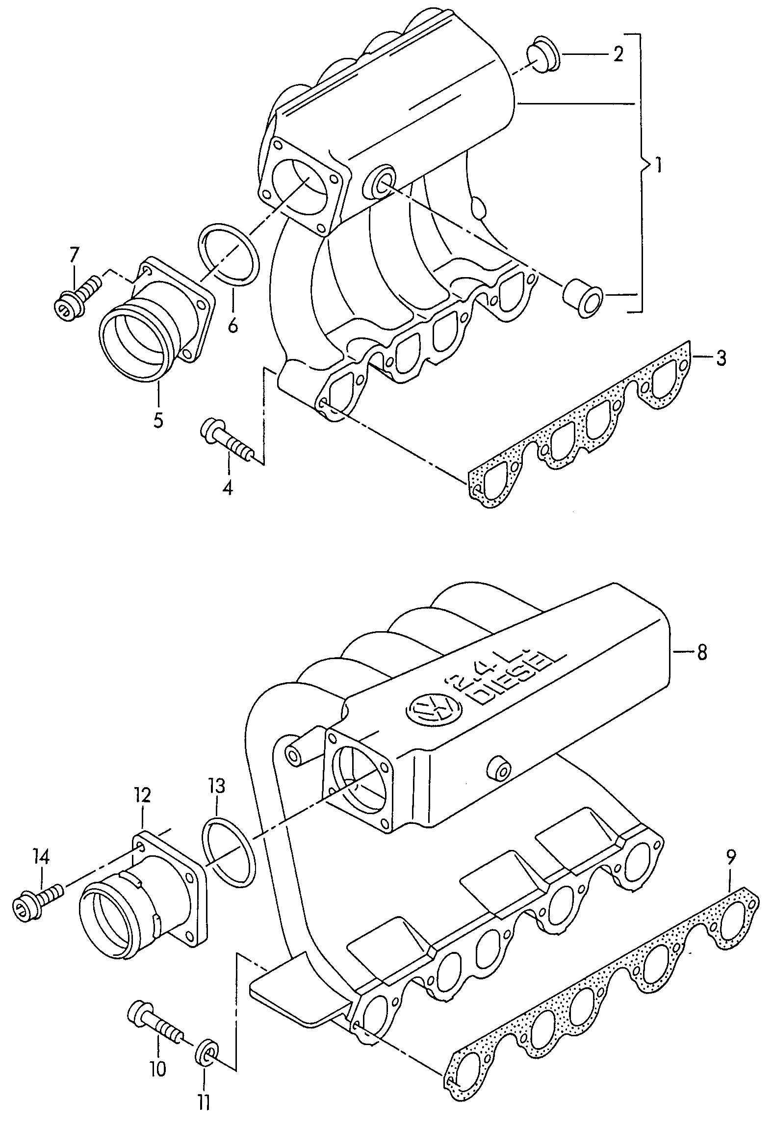 VW N  90073301 - Kaasuläpän kotelo inparts.fi