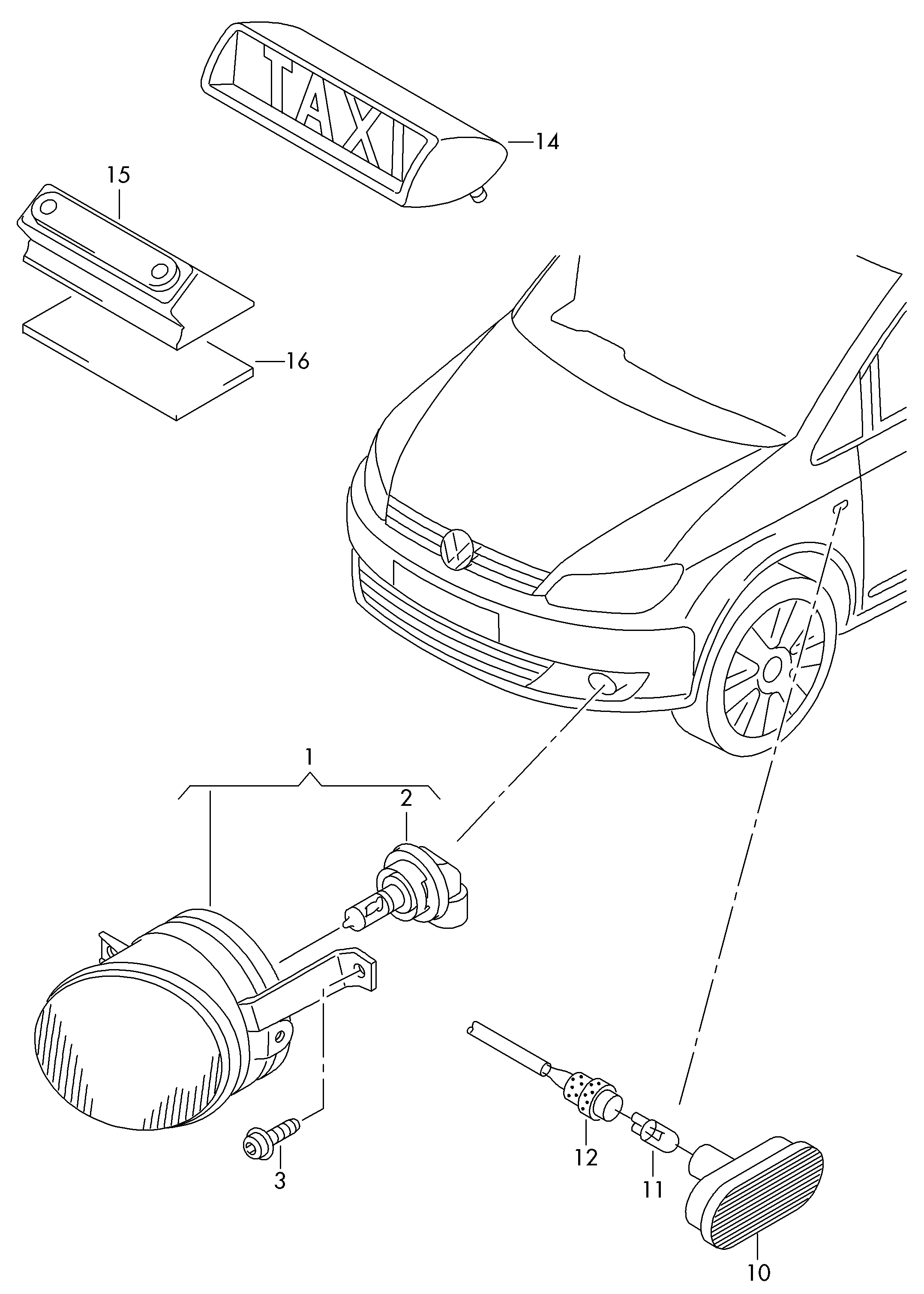 VW 2K0949117B - Vilkkuvalo inparts.fi