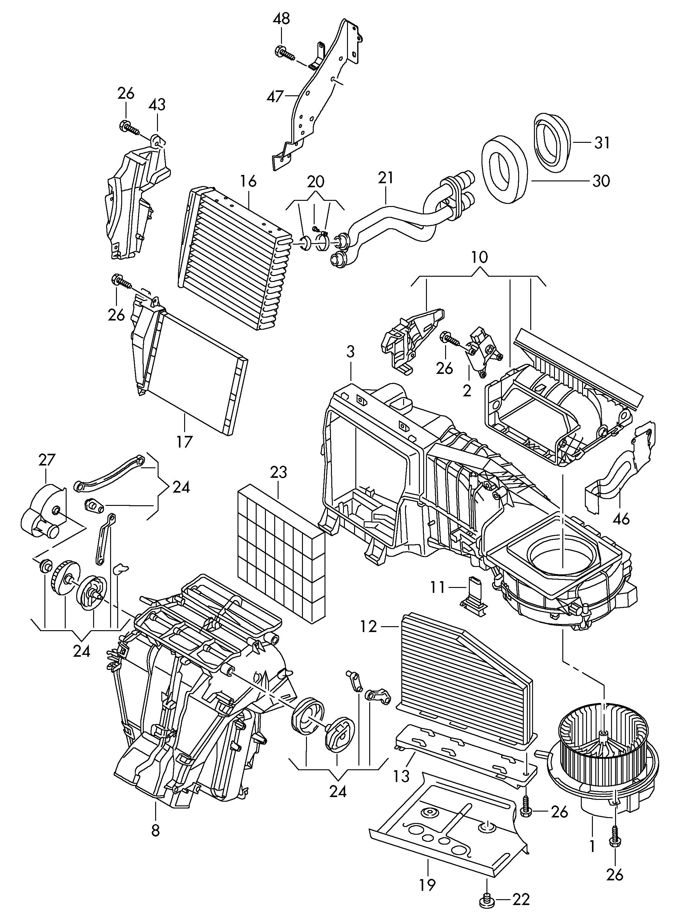 VW 1K1 819 015 E - Sisätilapuhallin inparts.fi