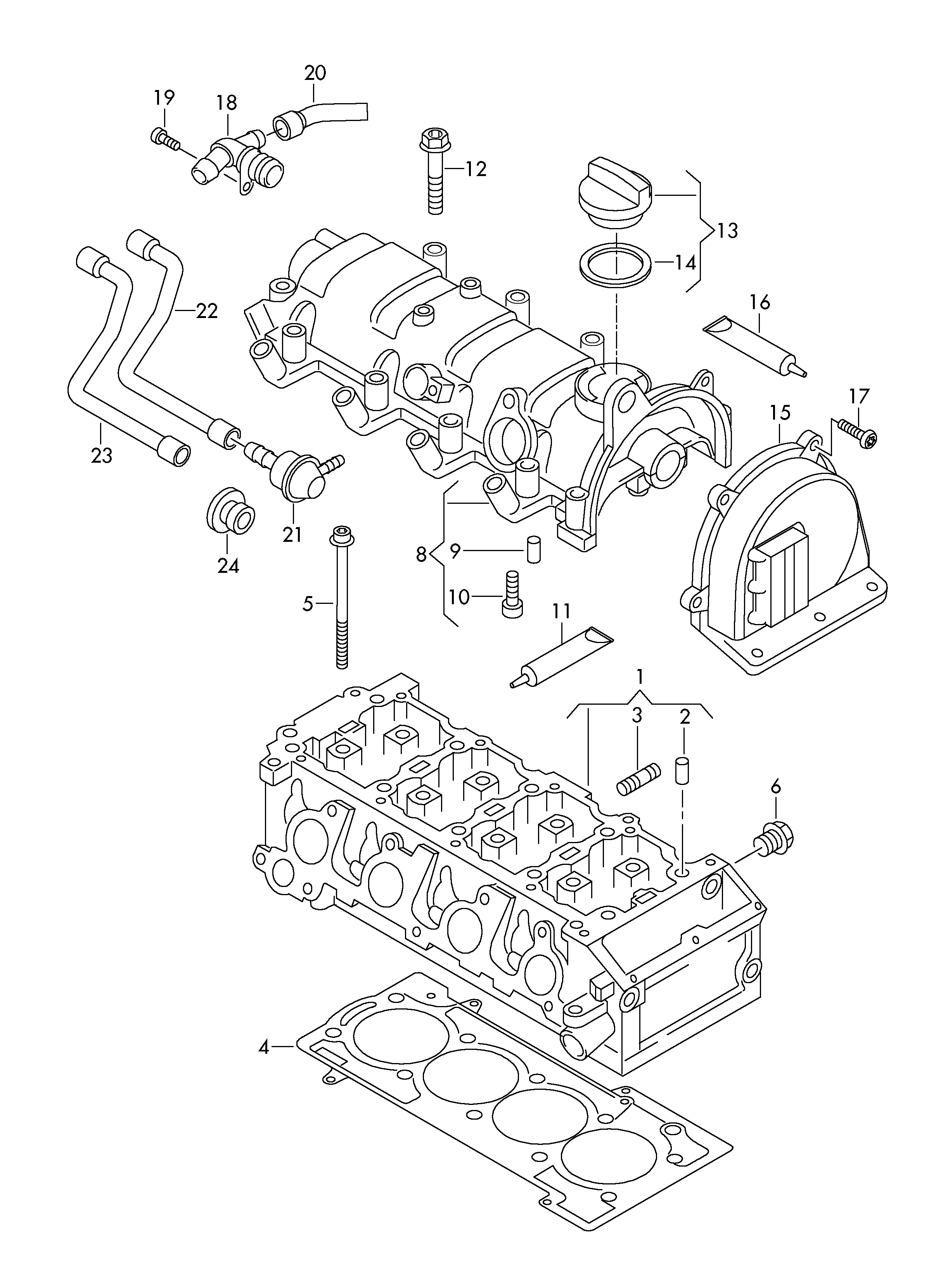 Skoda 03F 103 483 A - Tiiviste, venttiilikoppa inparts.fi