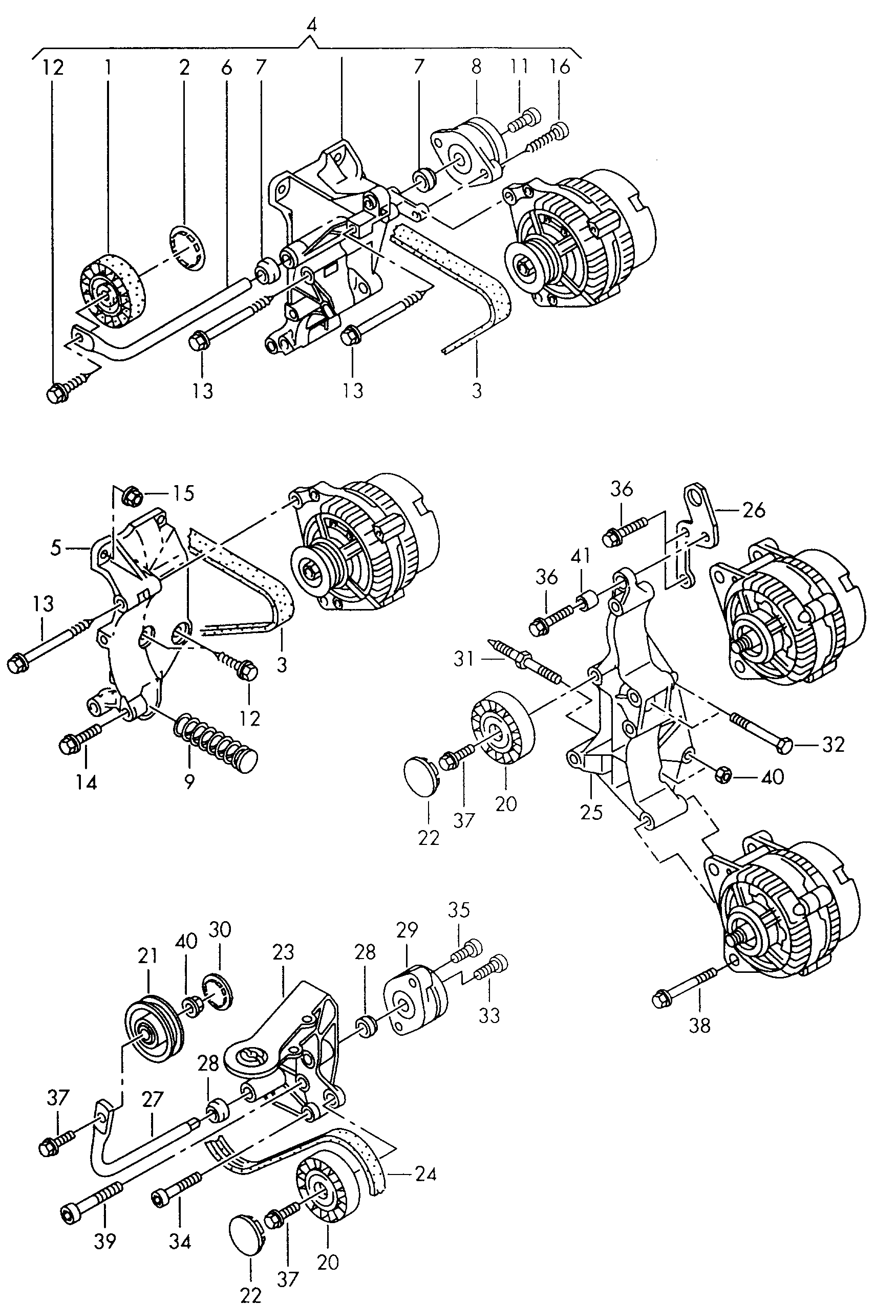 VW 074 145 278 F - Ohjainrulla, moniurahihna inparts.fi