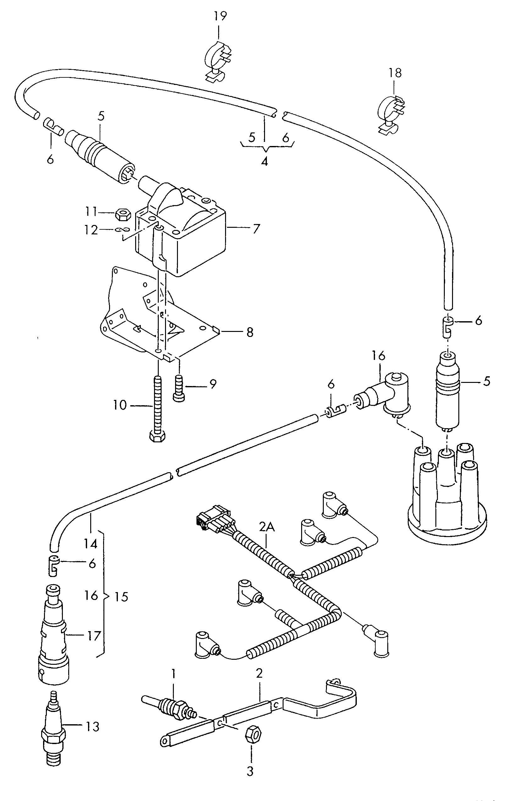 VW 101 000 036 AB - Sytytystulppa inparts.fi