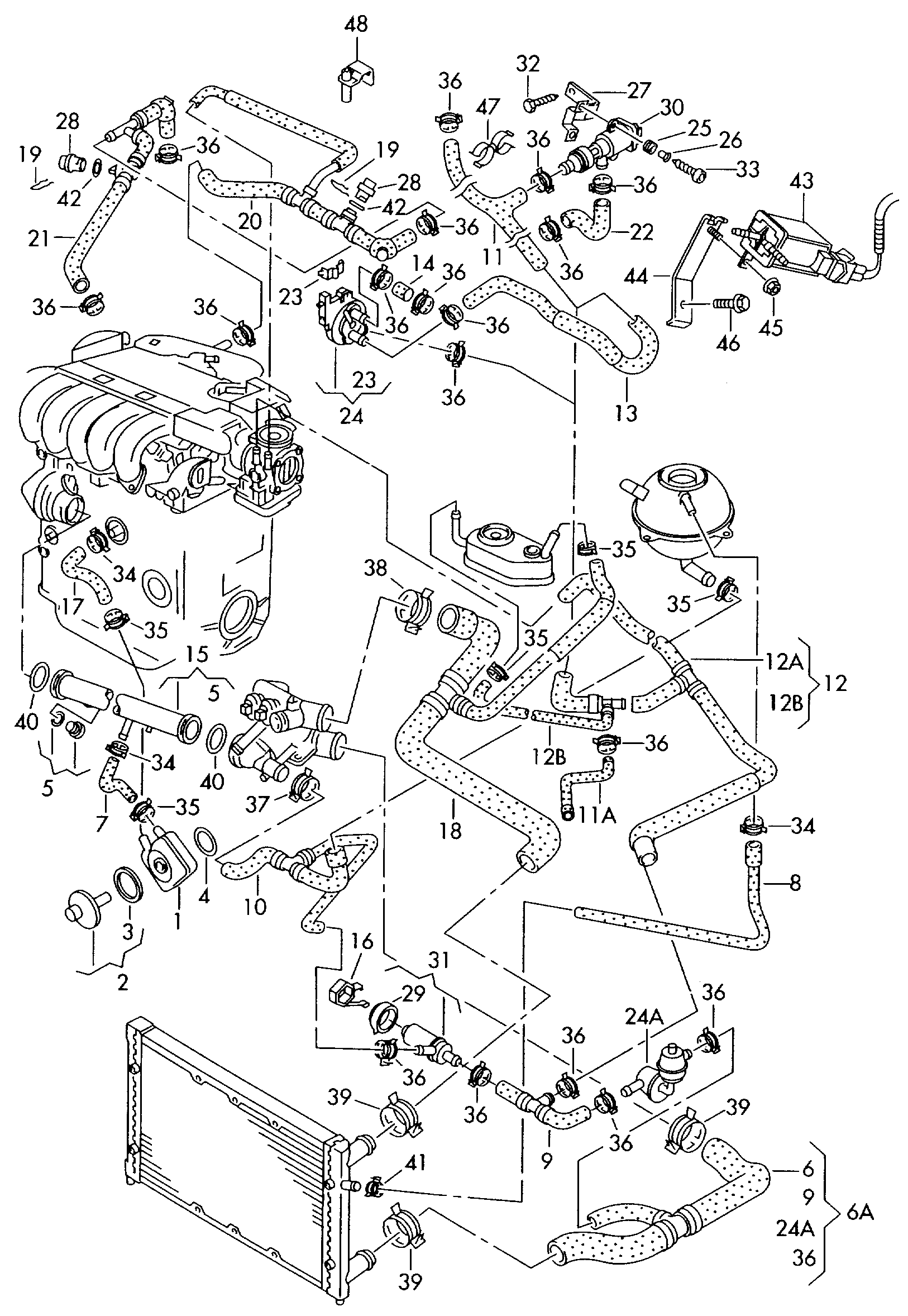 VAG 038117070A - Tiiviste, öljynjäähdytin inparts.fi