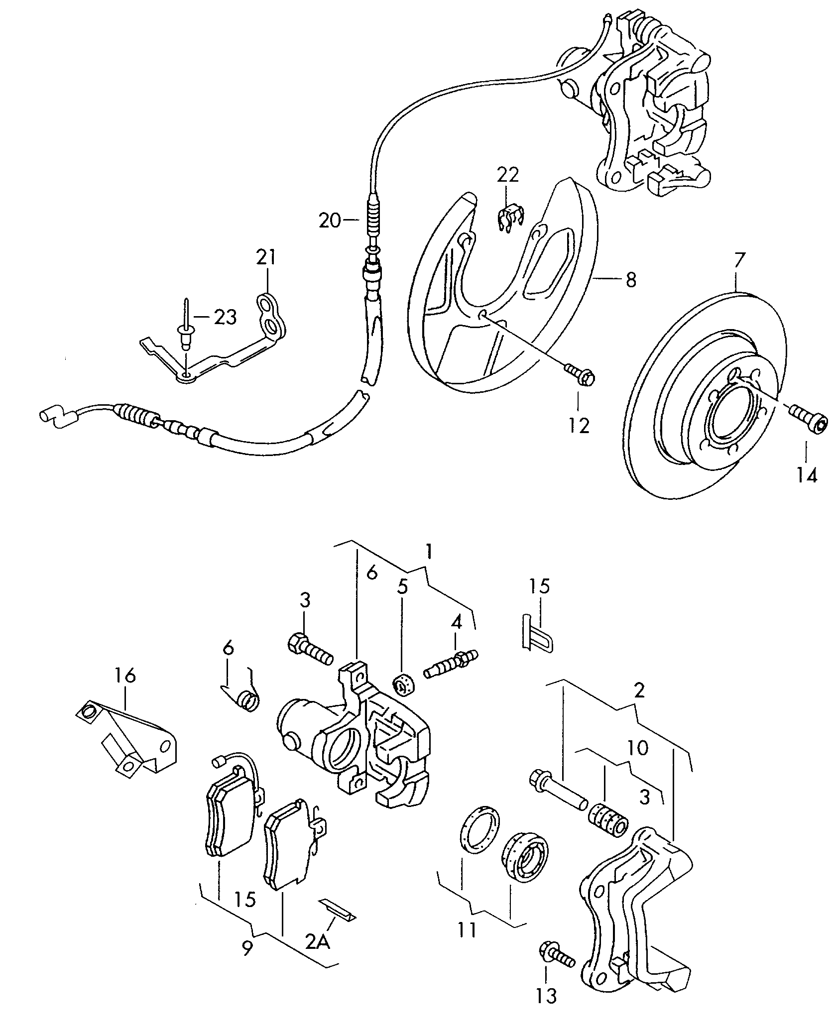 VAG 7M3 698 451 F - Jarrupala, levyjarru inparts.fi