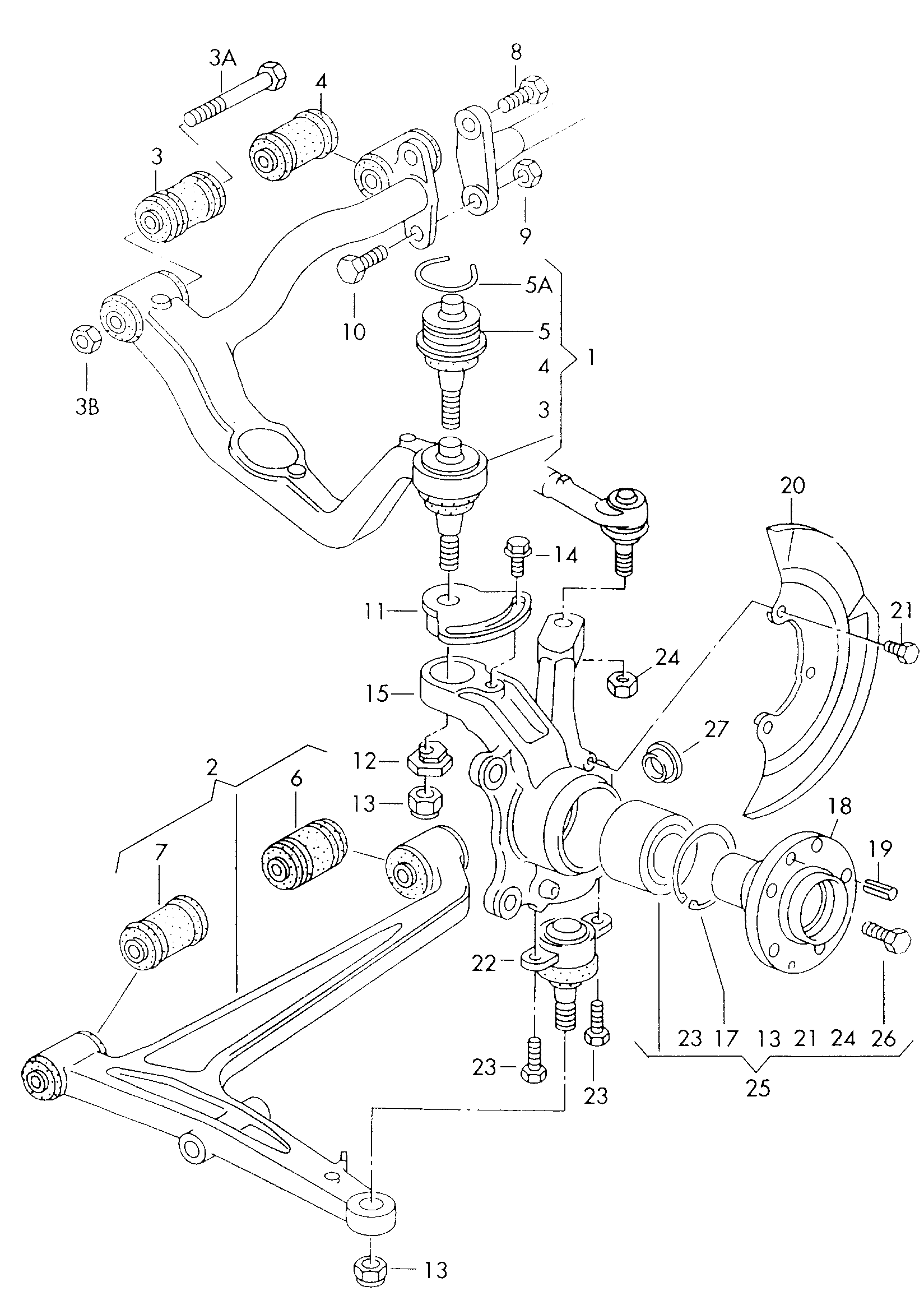 VAG 7D0498625 - Pyöränlaakerisarja inparts.fi