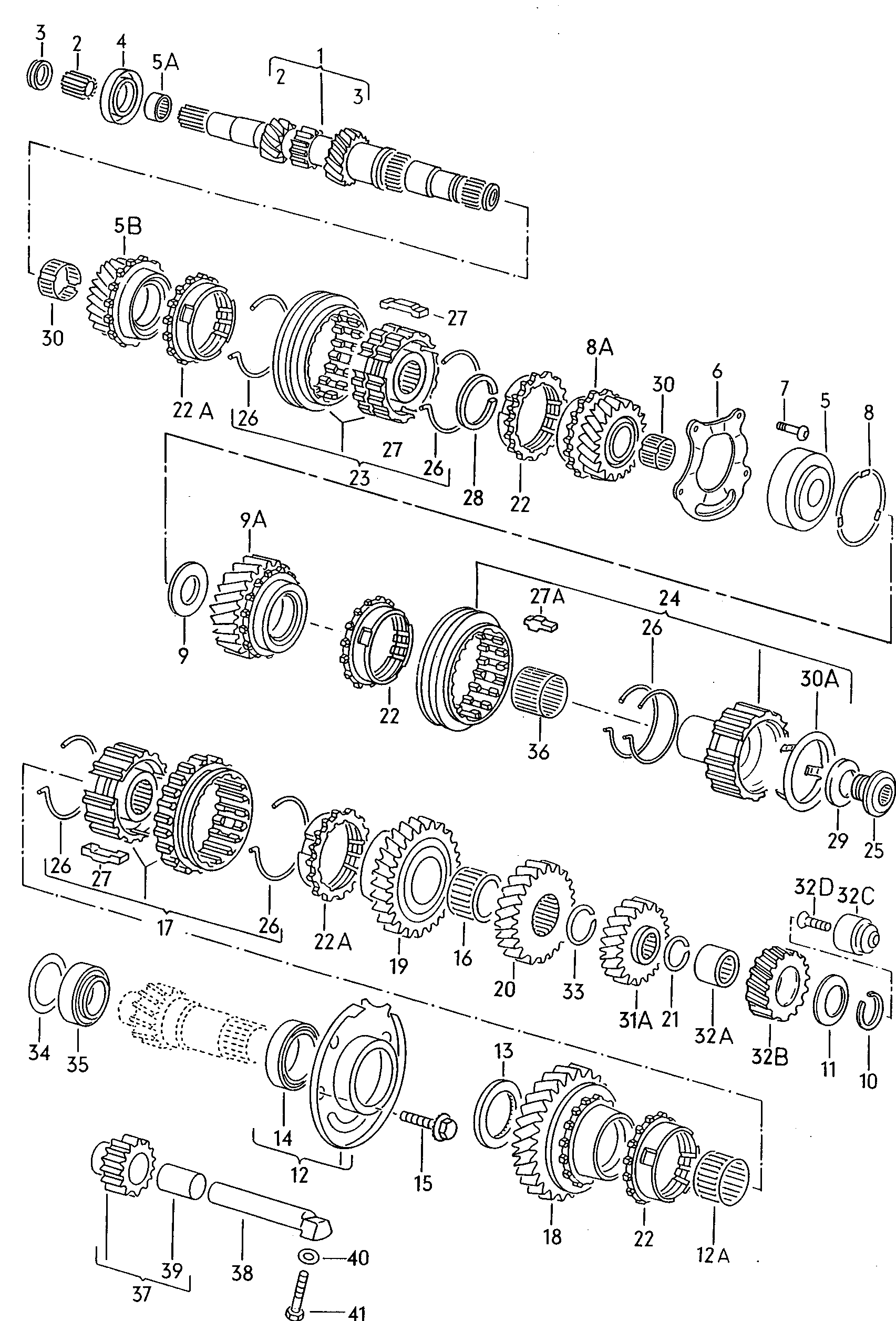 VAG 311405625F - Pyöränlaakerisarja inparts.fi