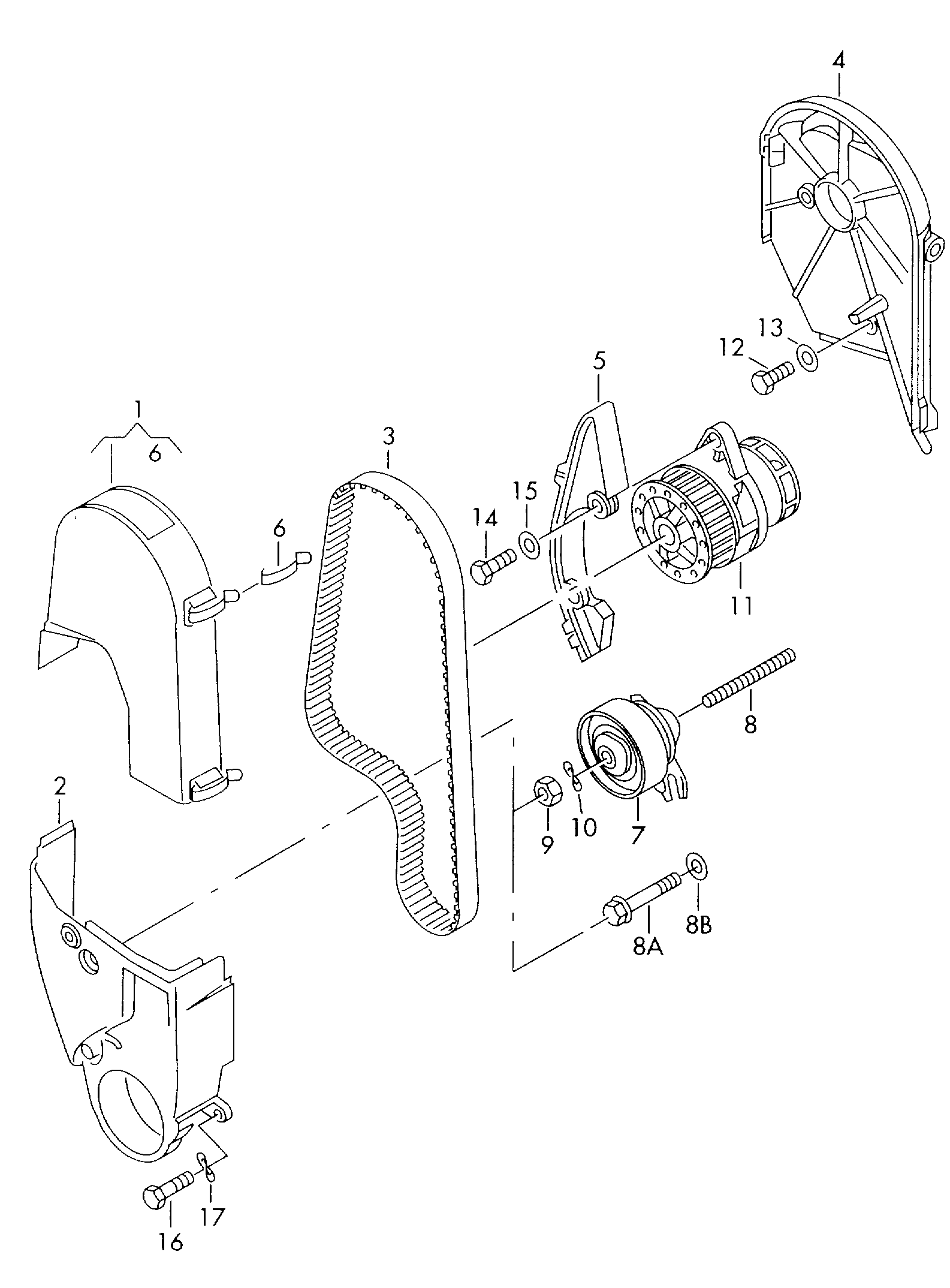 Skoda 030 109 119 S - Hammashihnasarja inparts.fi