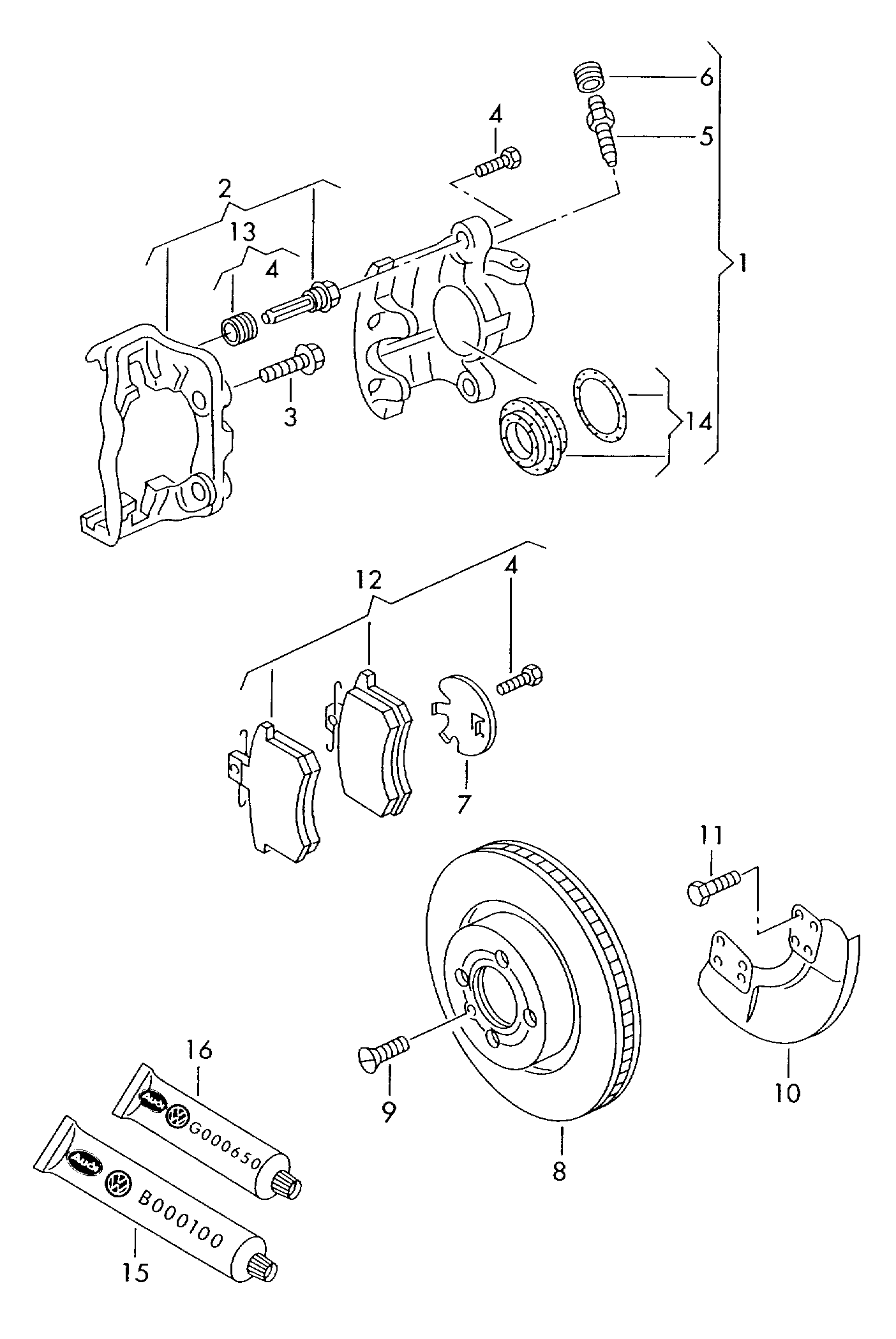 VAG 6N0 615 301 D - Jarrulevy inparts.fi