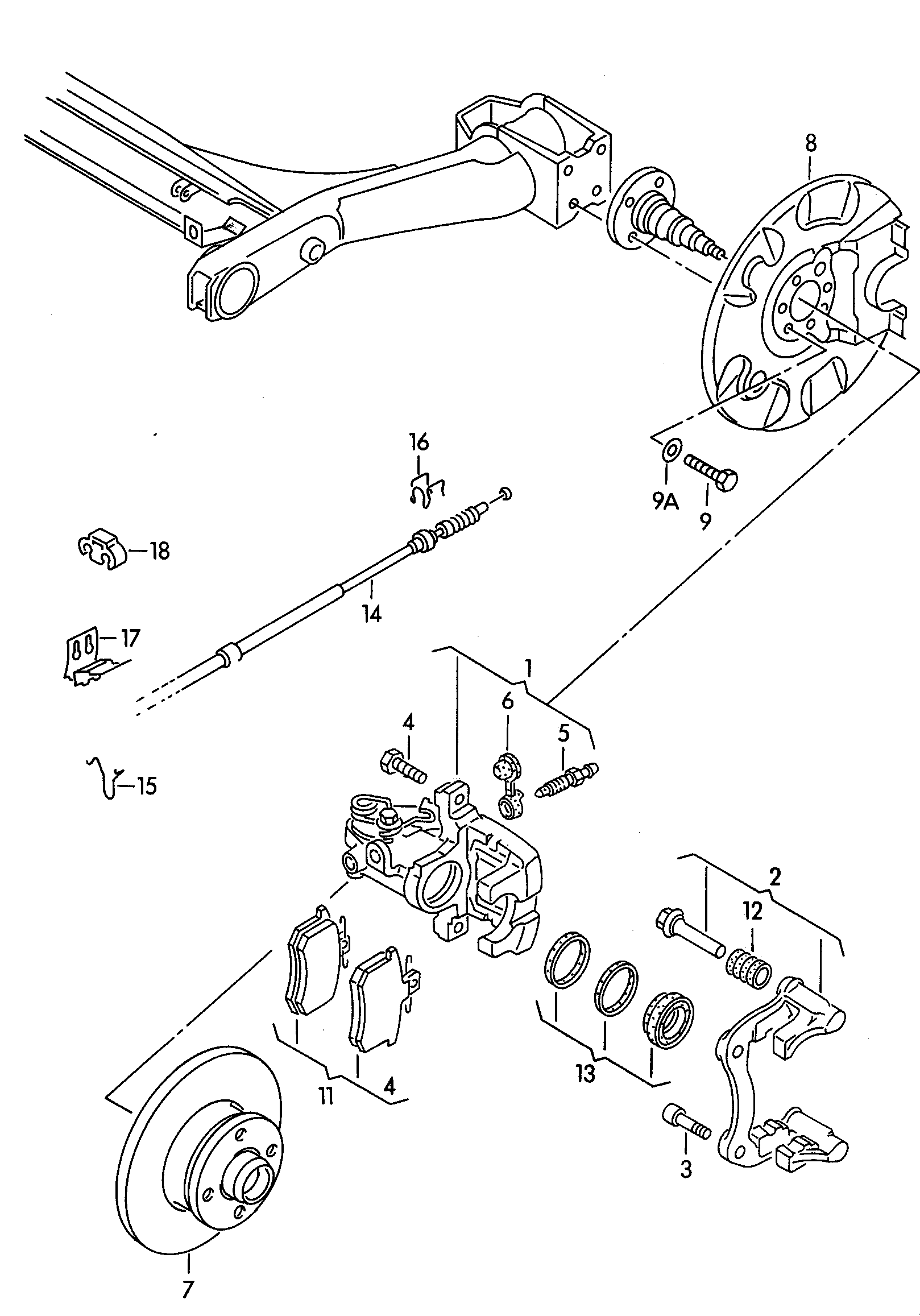 VW 1H0 698 451 F - Jarrupala, levyjarru inparts.fi