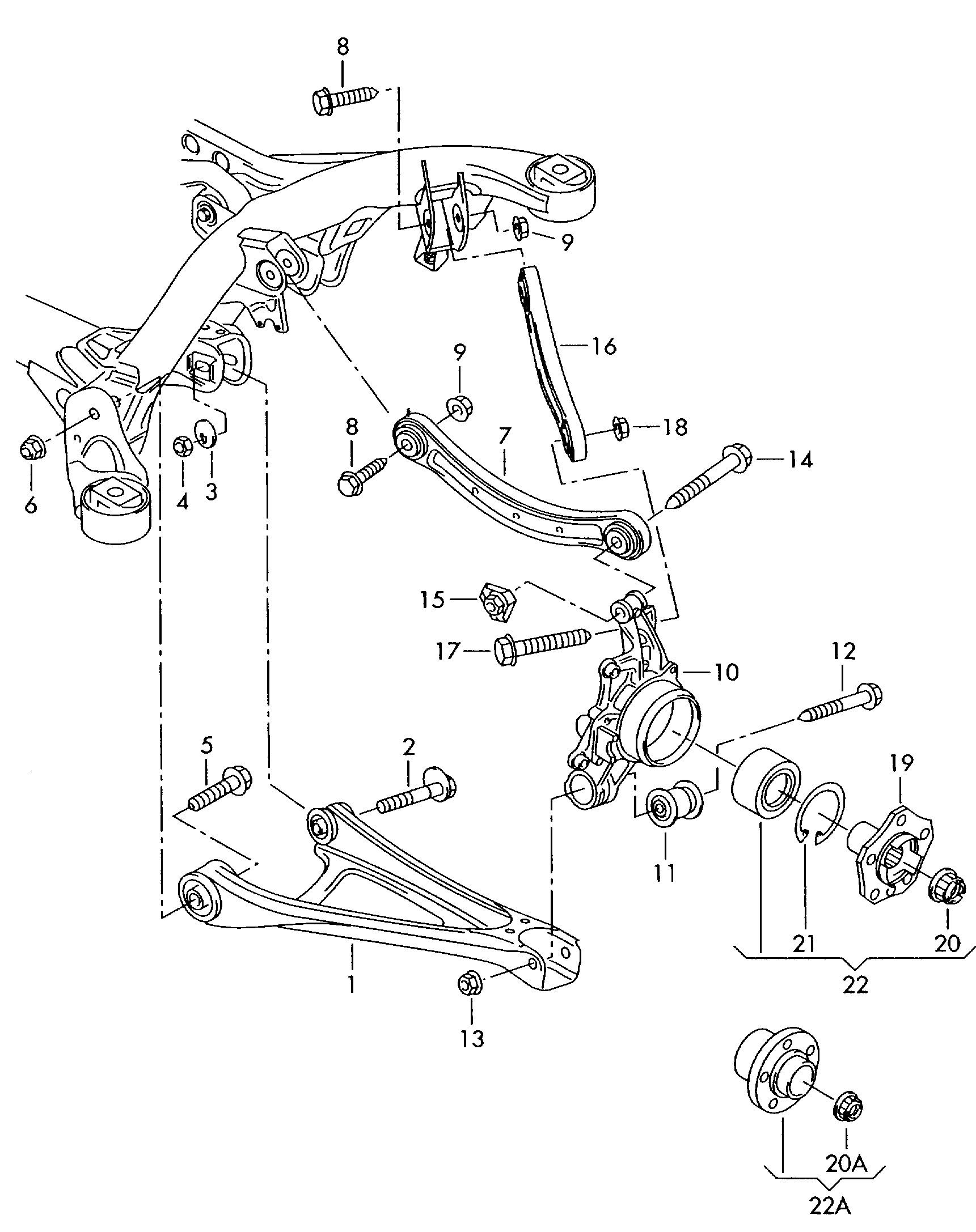 VAG N   103 353 04 - Korjaussarja, ohjausvipu inparts.fi