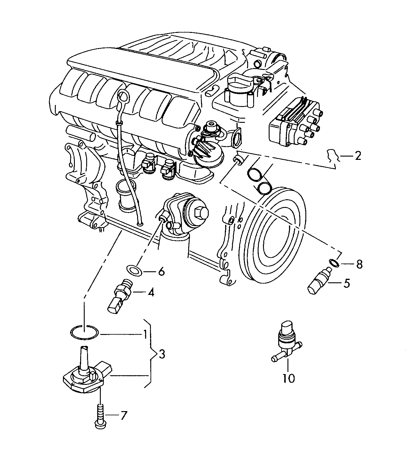 Skoda 03H 906 455 - Säätöventtiili, nokka-akselin ajoitus (VVT) inparts.fi