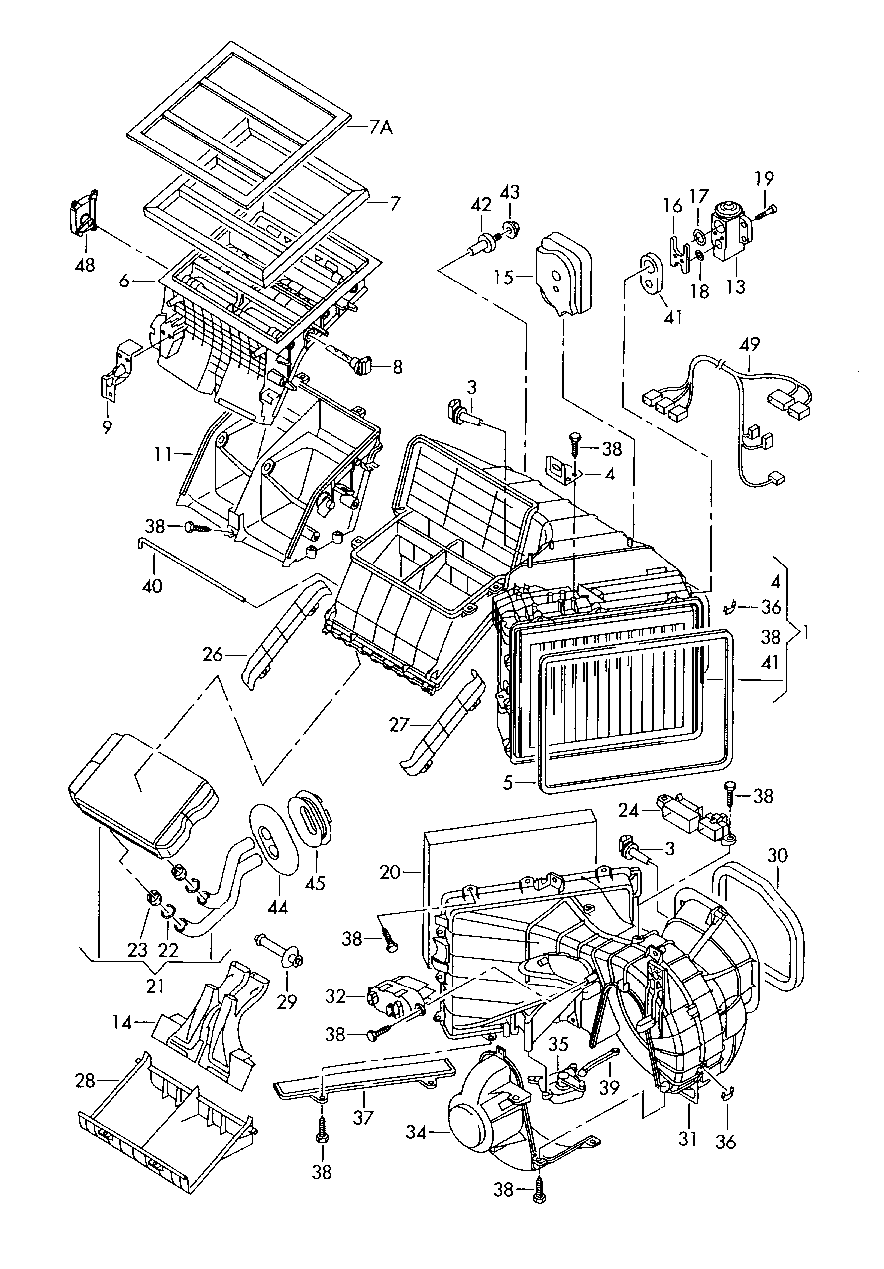 Seat 7L0820679D - Paisuntaventtiili, ilmastointilaite inparts.fi