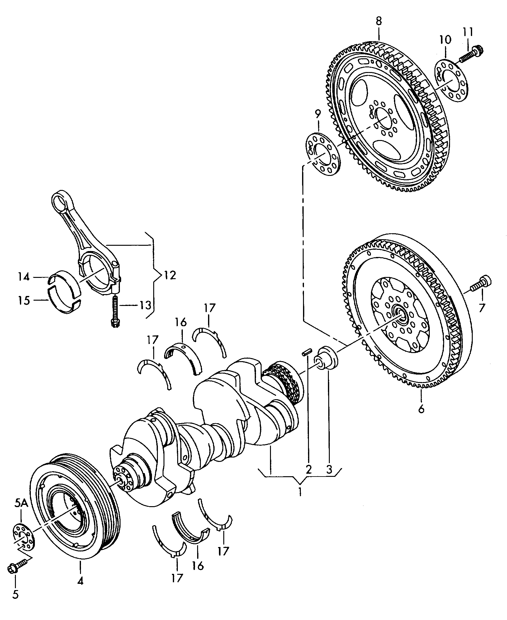 Seat 059 105 251 AJ - Hihnapyörä, kampiakseli inparts.fi