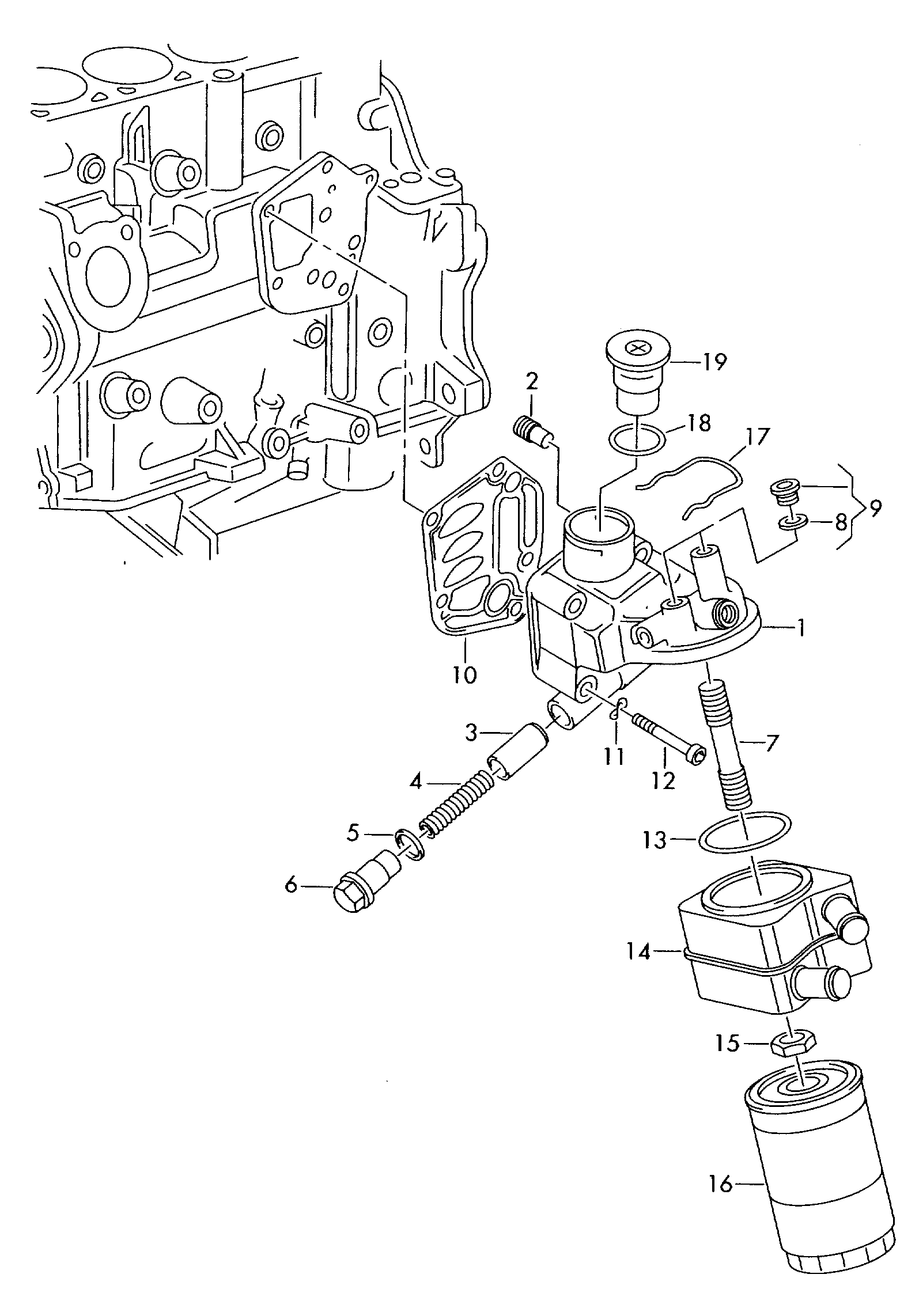 VW 06A 115 441C - Tiiviste, öljynsuodatimen kotelo inparts.fi