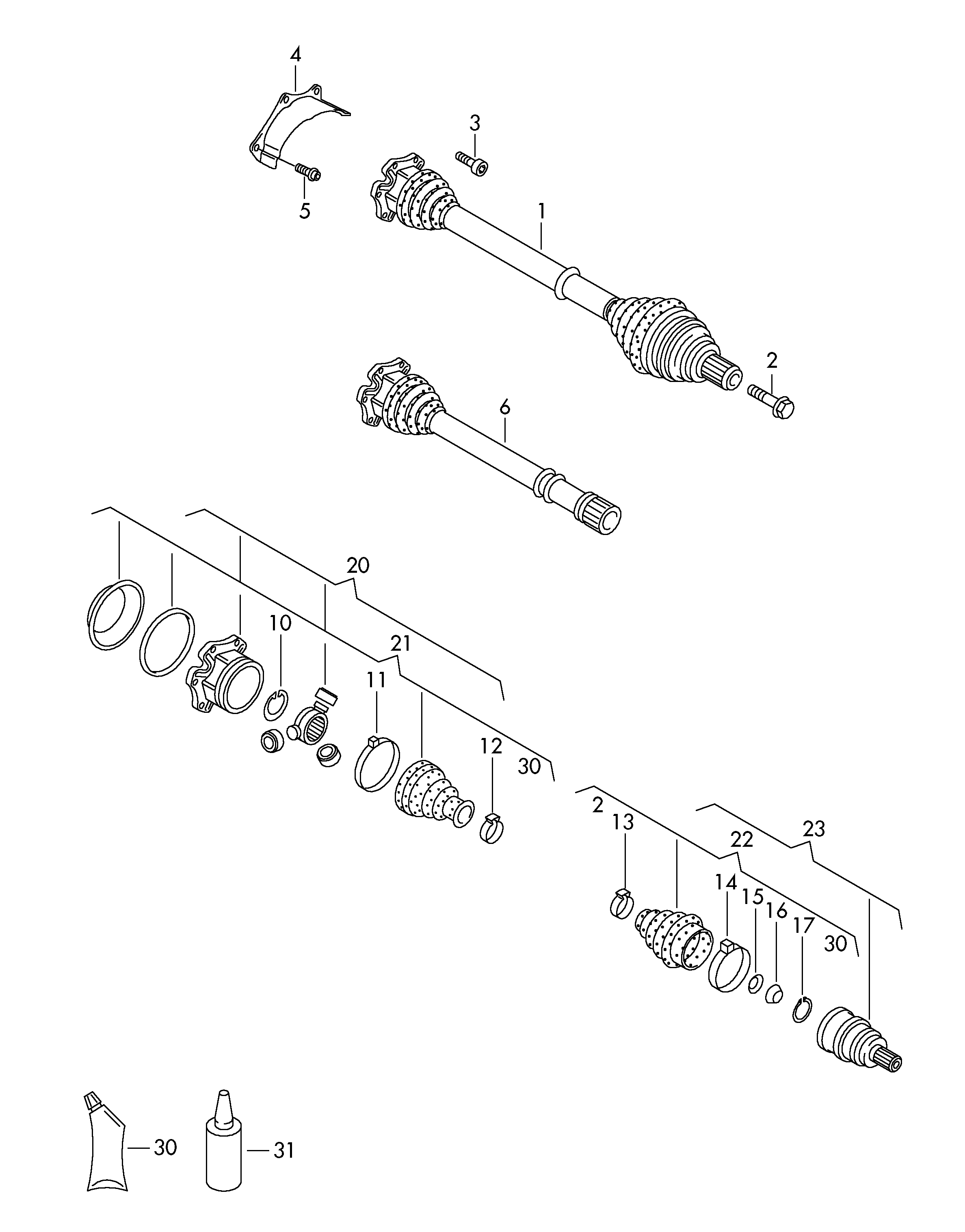 VAG JZW 498 340 FX - Nivelsarja, vetoakseli inparts.fi