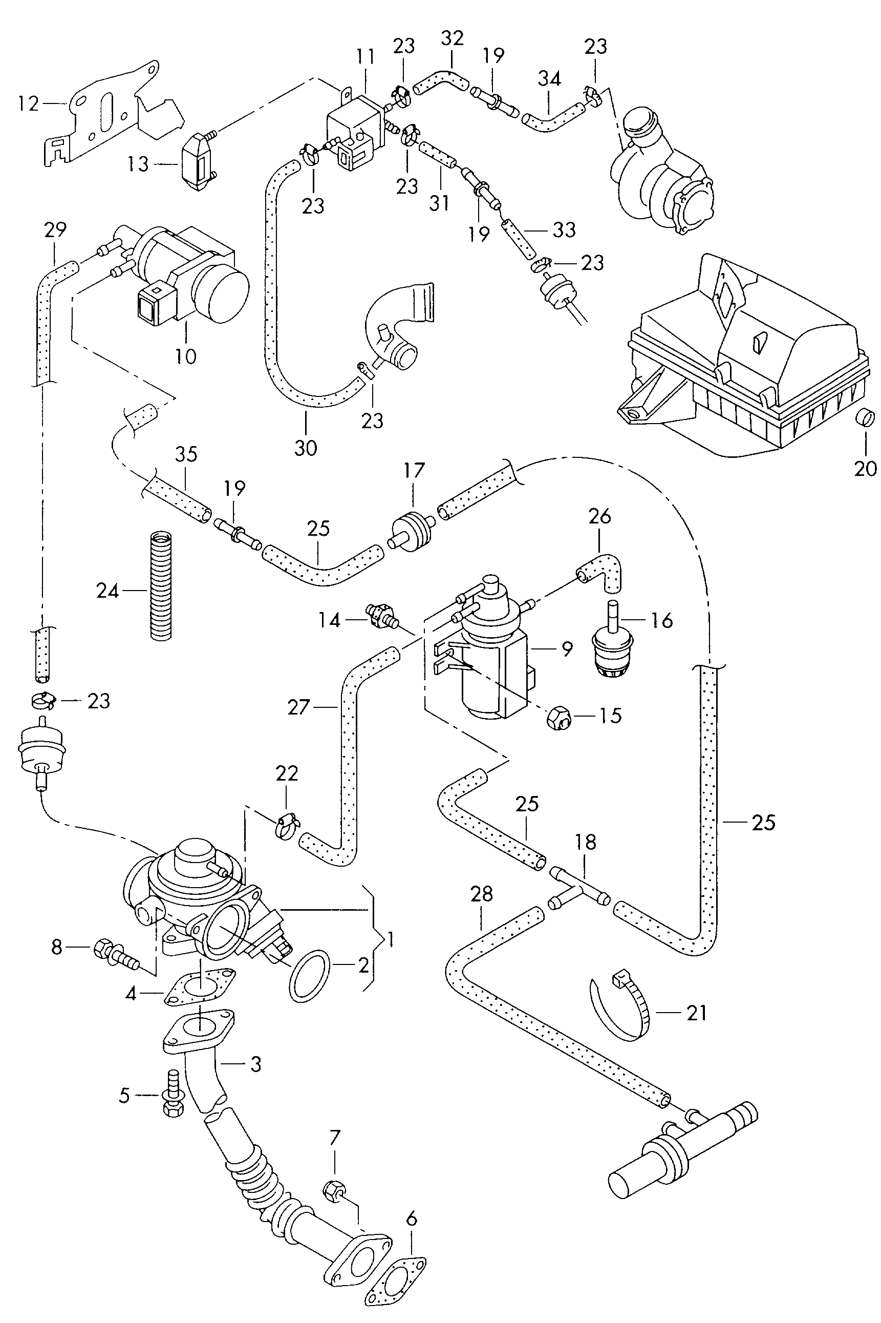 Skoda 038 131 501 AQ - Venttiili, pakokaasun kierrätys inparts.fi