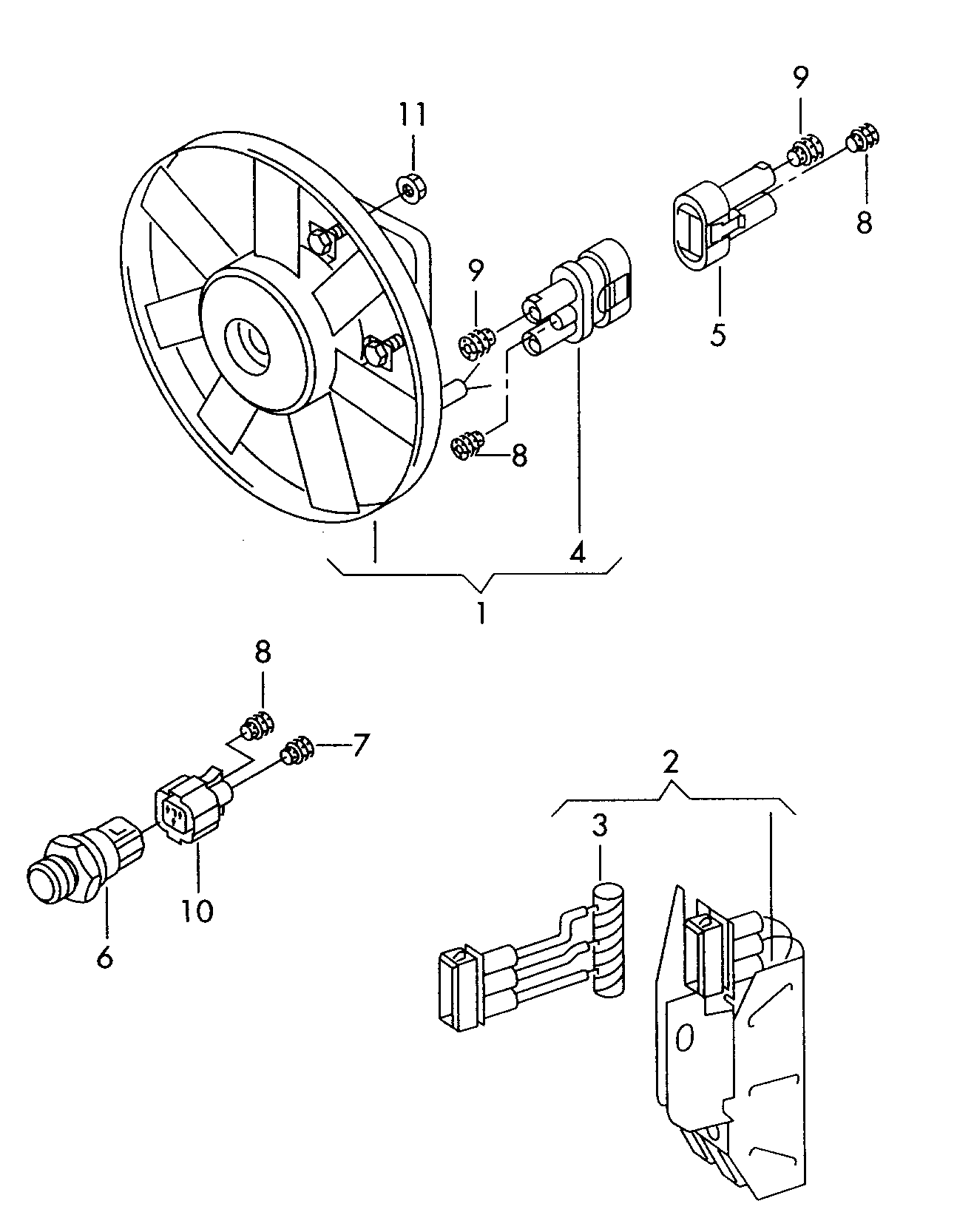 VW 1H0 959 481 B - Lämpökytkin, jäähdyttimen puhallin inparts.fi