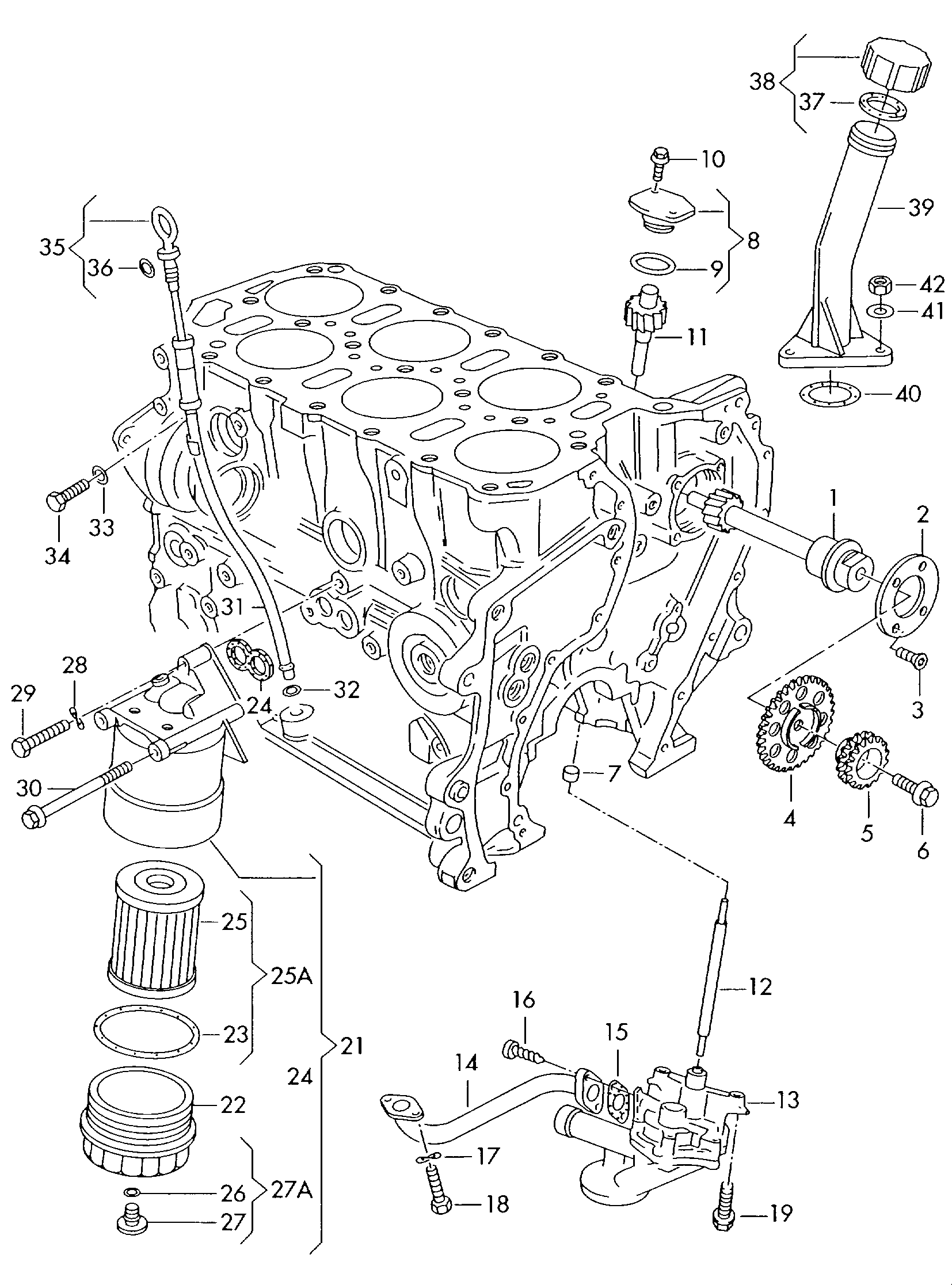 Seat 021 115 562 - Öljynsuodatin inparts.fi