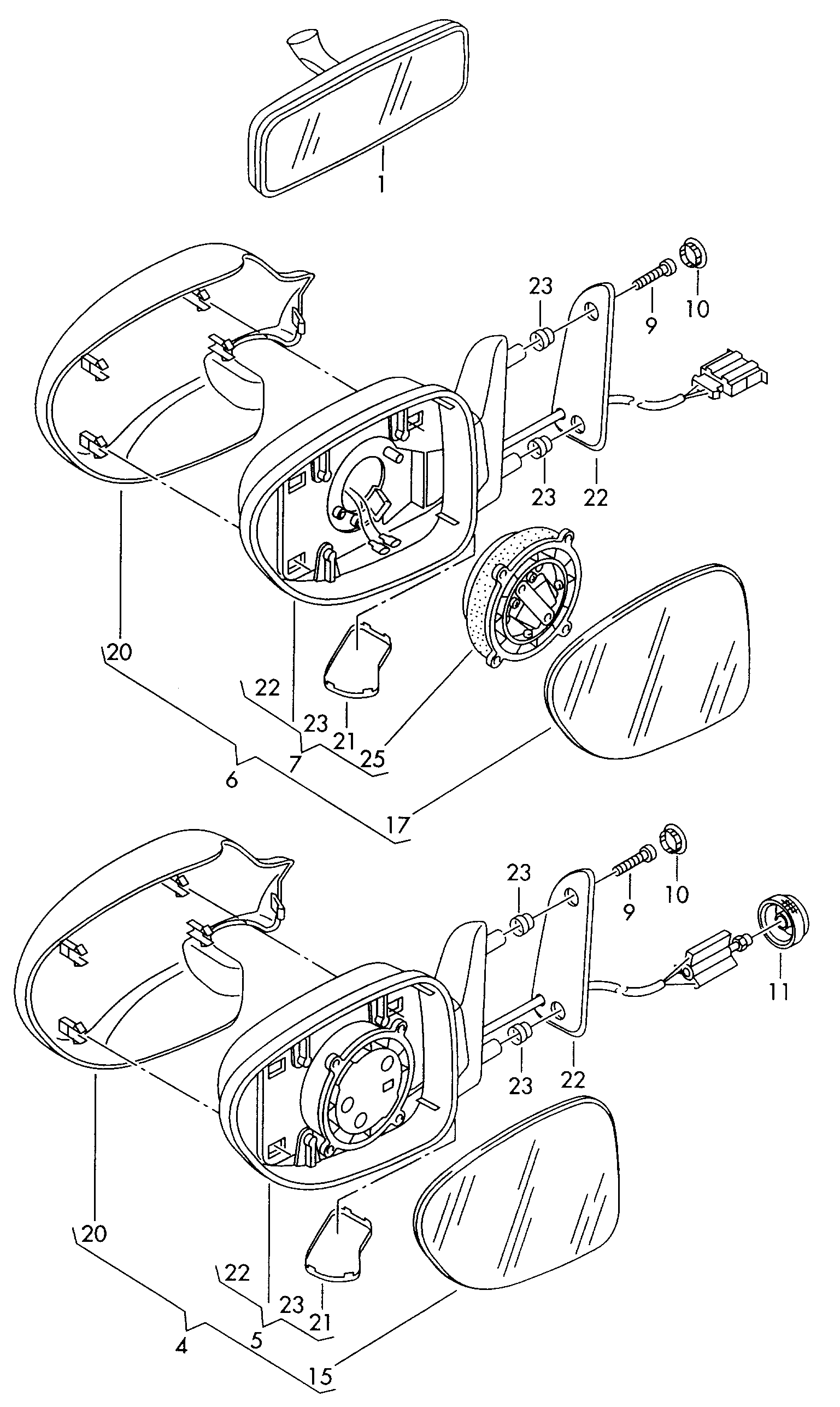 VW 7M0857527 - Ulkopeili inparts.fi