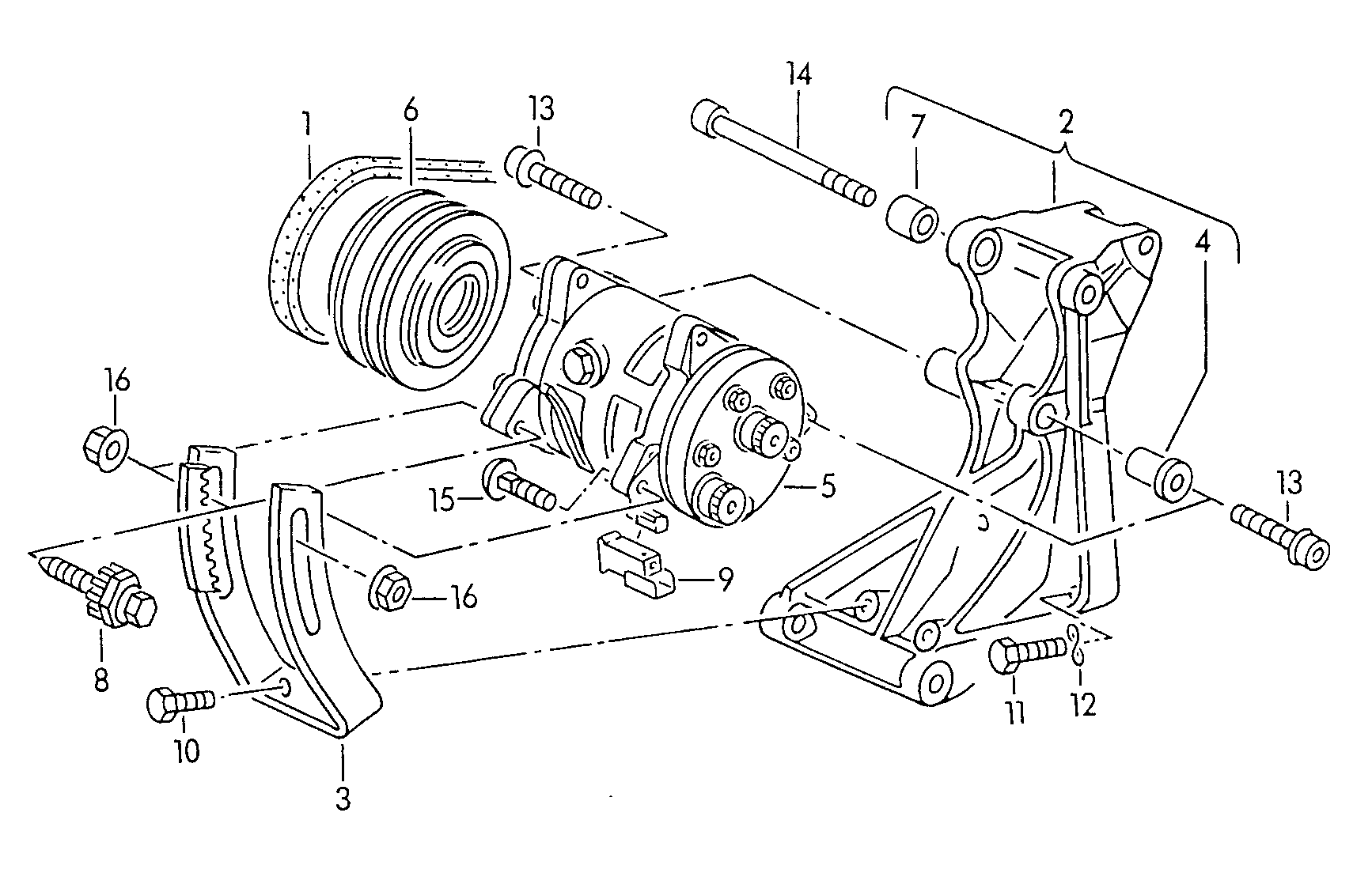 VW 357820803C - Kompressori, ilmastointilaite inparts.fi