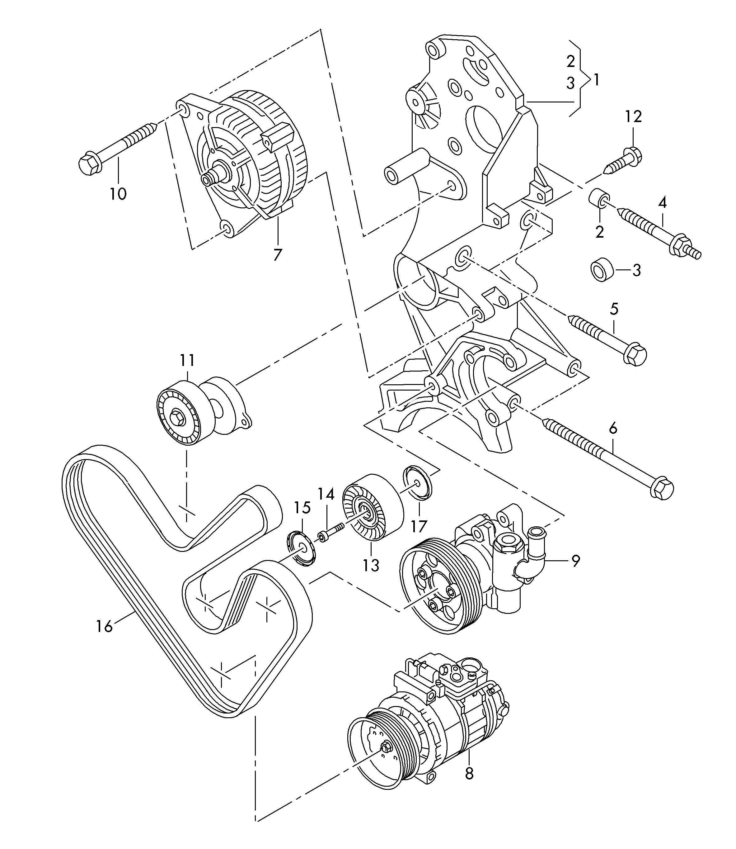 Skoda 03L 903 137 AC - Moniurahihnasarja inparts.fi