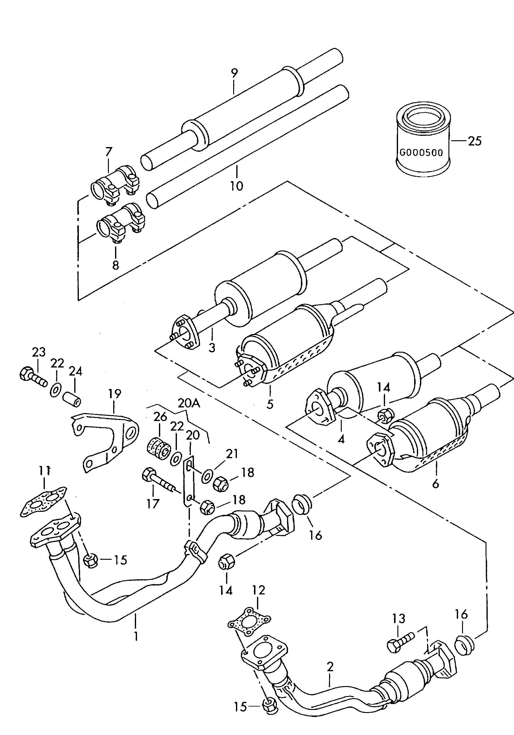 VAG 1H0 253 091 AA - Pakoputki inparts.fi