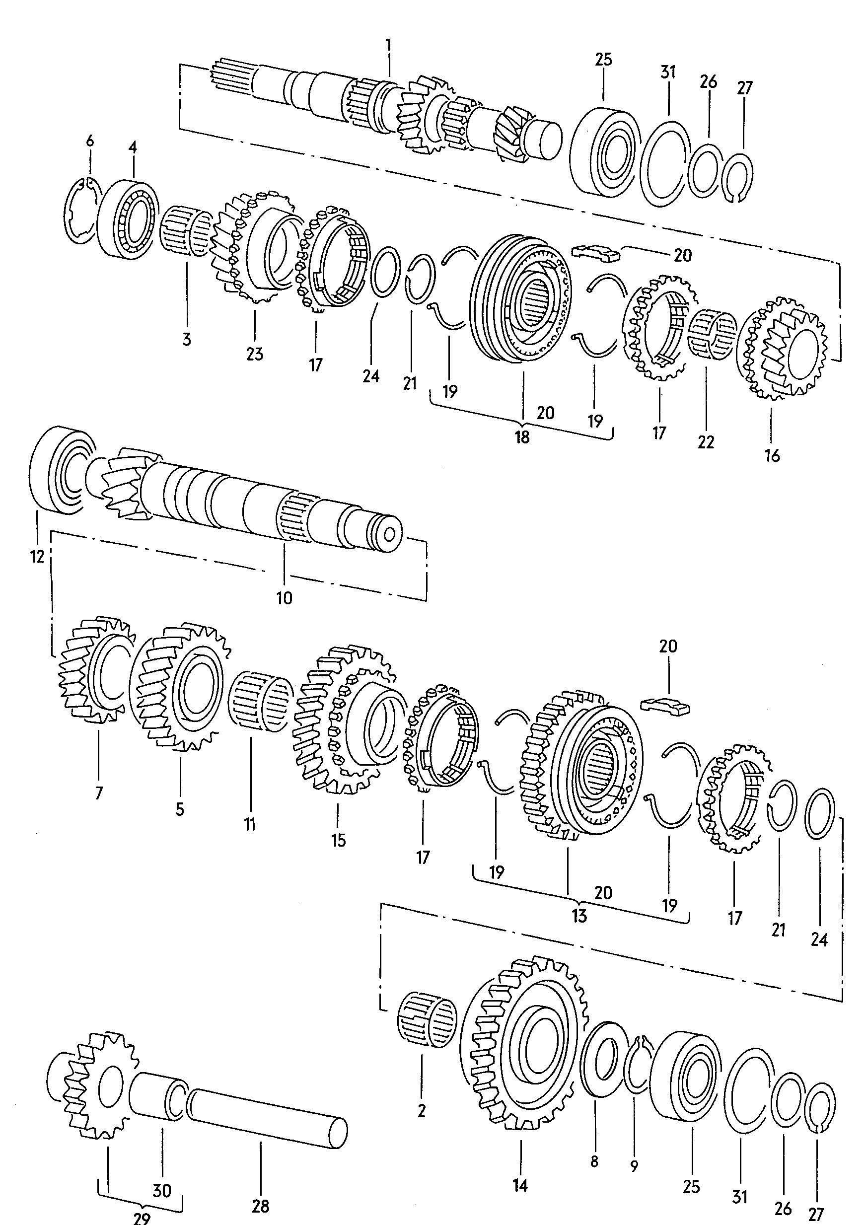 VW 085 311 113 - Tiivisterengas, vetoakseli inparts.fi