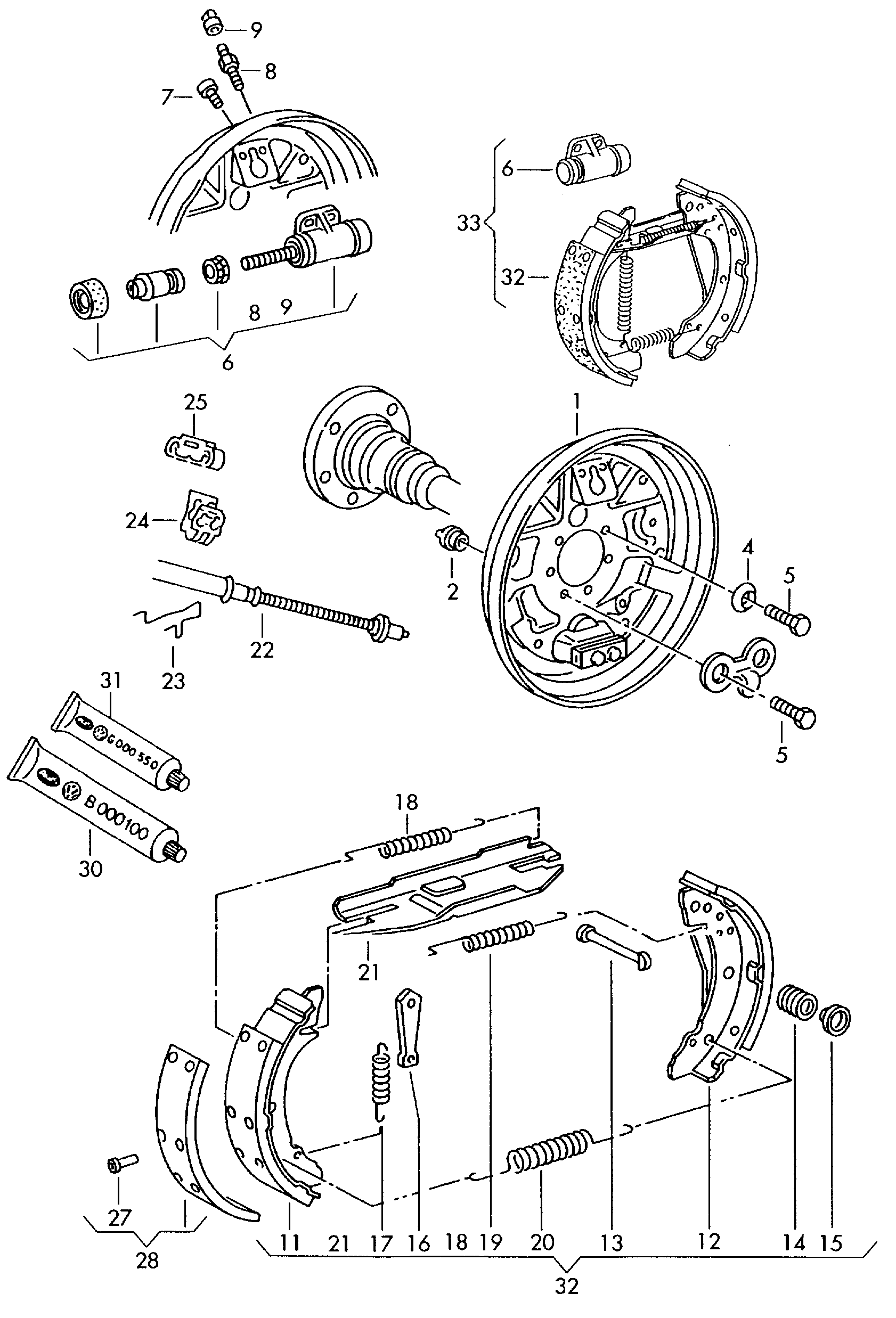 Skoda 1H0609721 - Vaijeri, seisontajarru inparts.fi