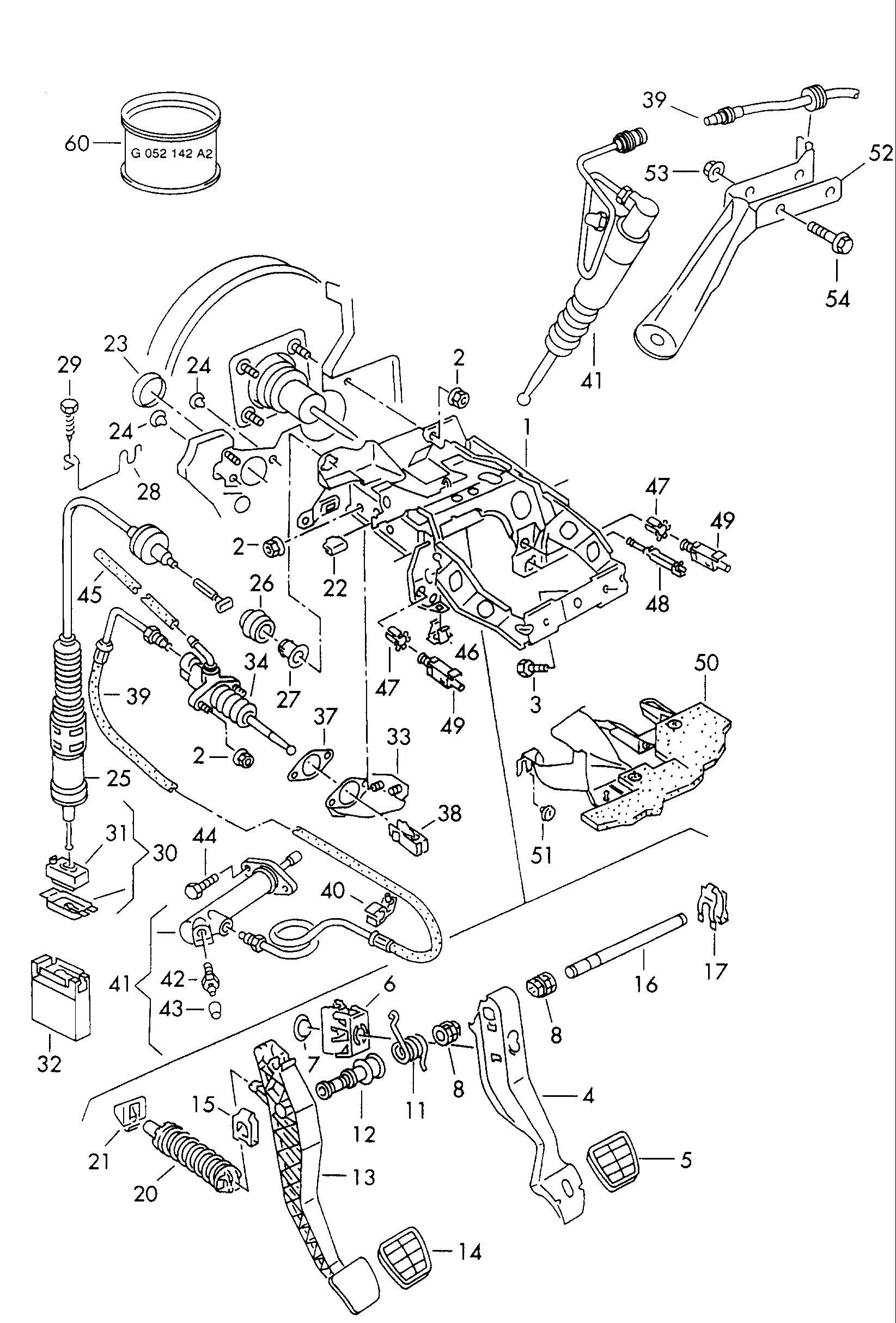 VW 321 721 173 - Poljinpäällyste, kytkinpoljin inparts.fi