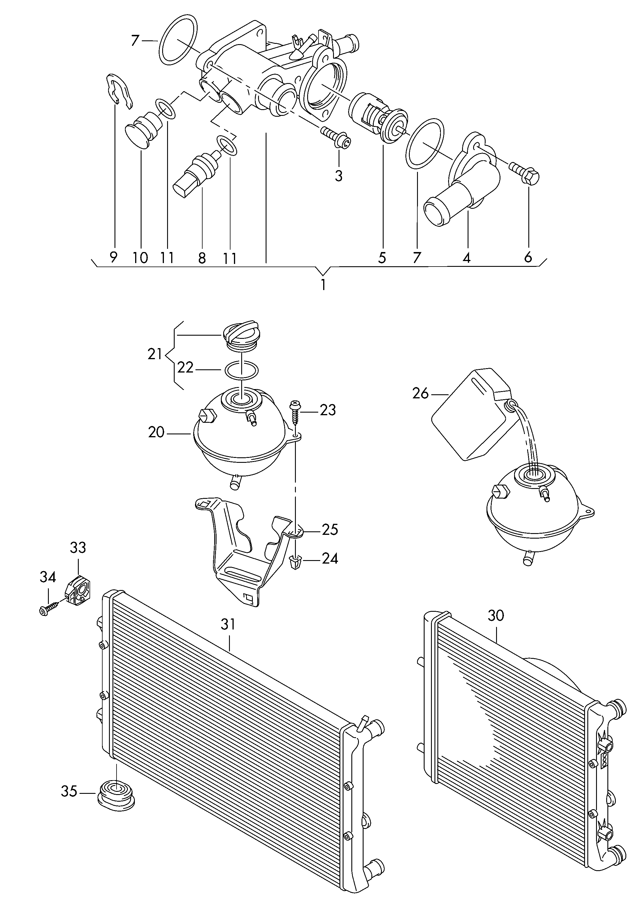 VAG 032121121G - Jäähdytysnesteputki inparts.fi