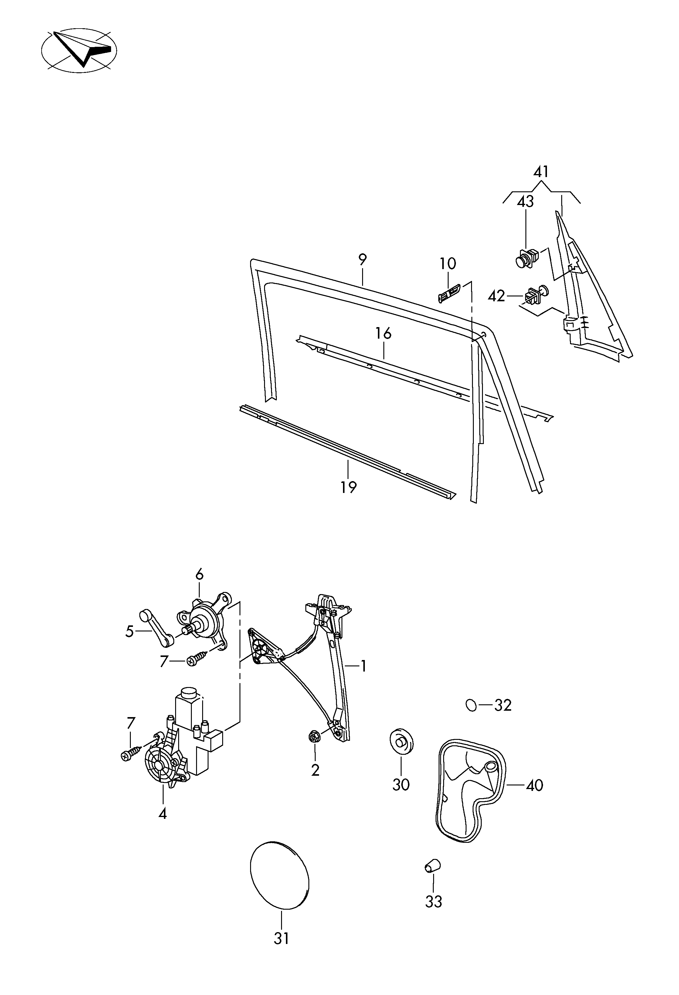 VAG 6R4839461E - Lasinnostin inparts.fi