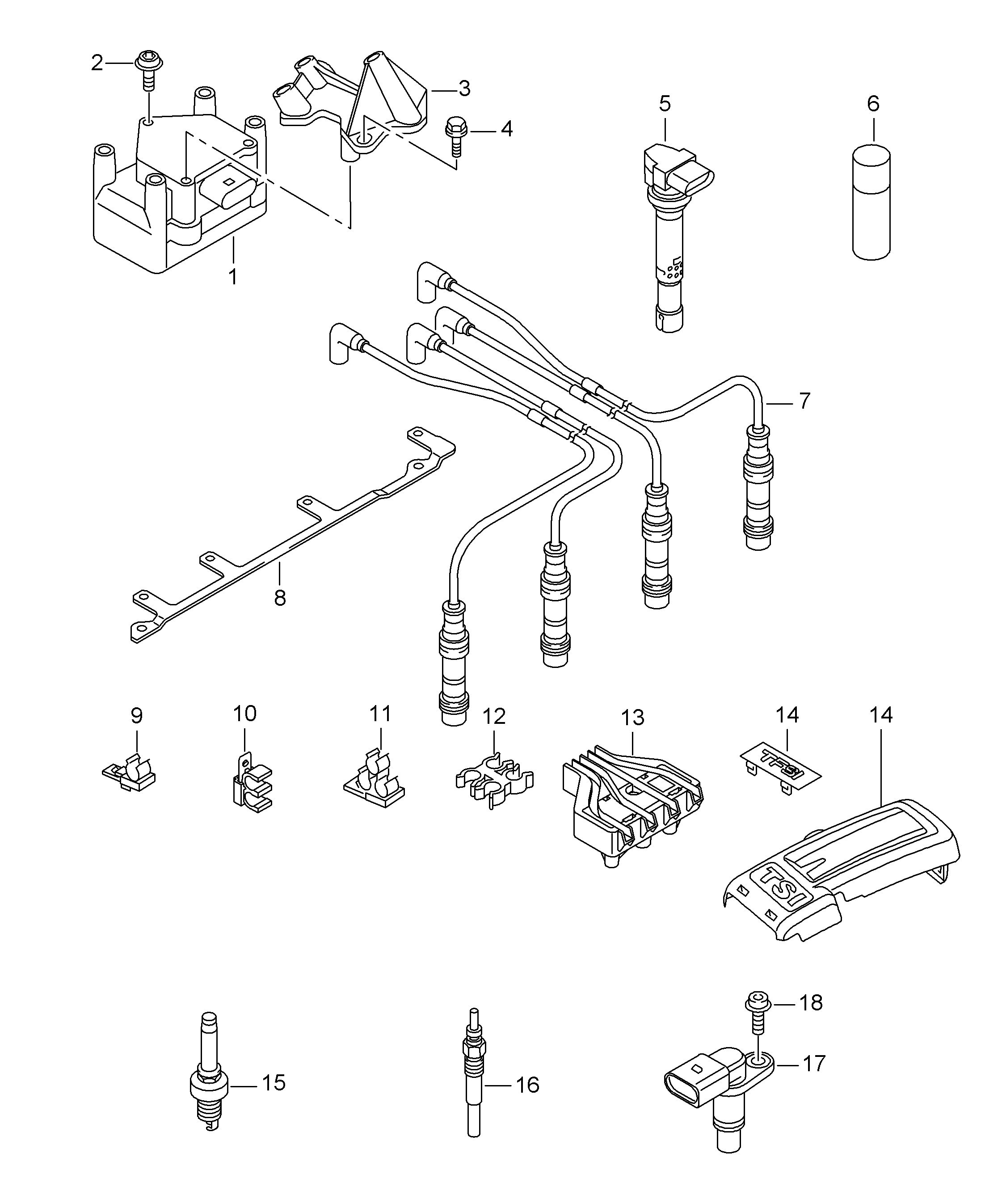 VAG 101 905 617 C - Sytytystulppa inparts.fi