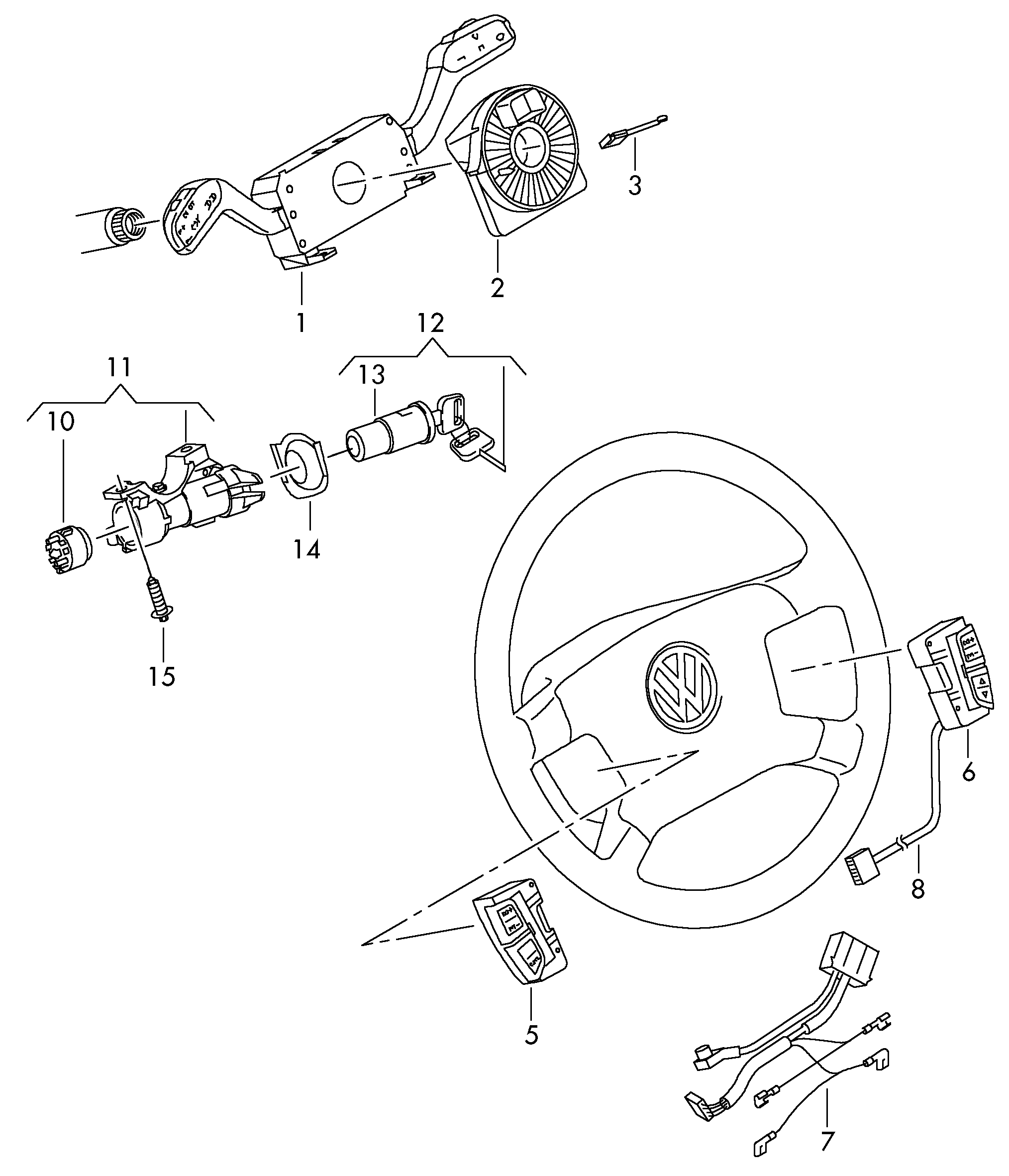 VW 6Q0959653A - Kellojousi, airbag inparts.fi