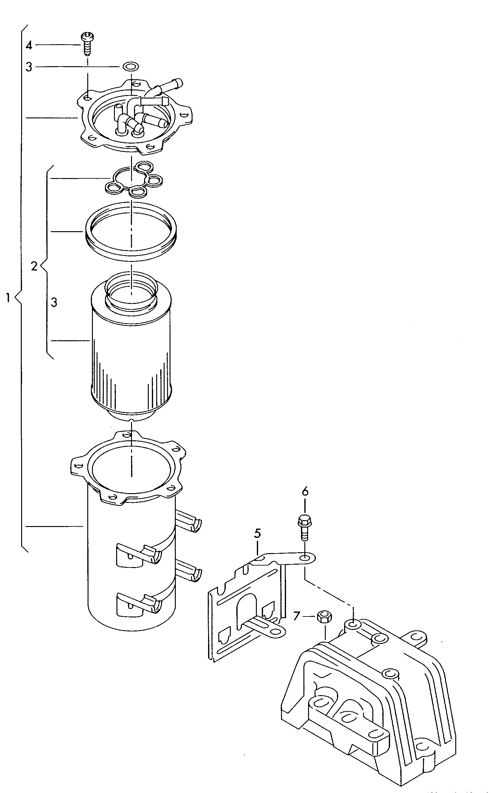 VAG 1K0 127 434 B - Polttoainesuodatin inparts.fi