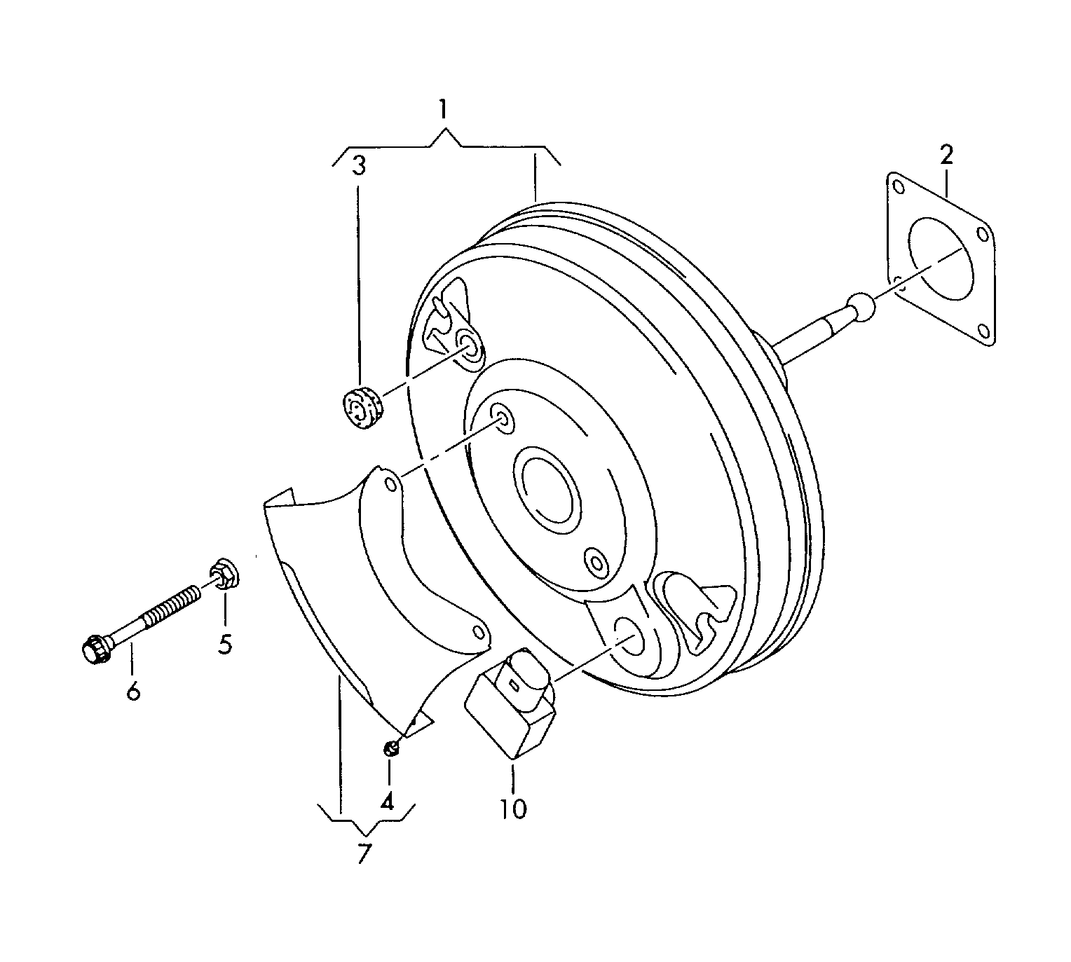 Seat 1K0 998 213 - Paineanturi, jarruvoiman tehostin inparts.fi