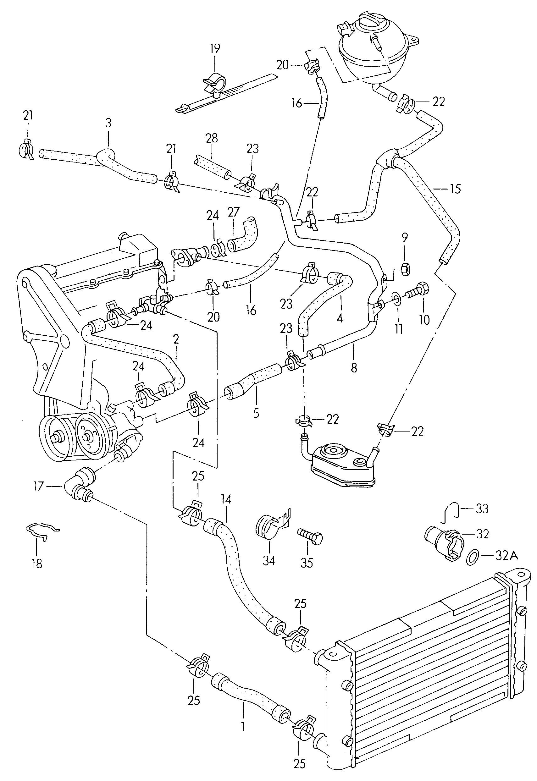 VAG 357121101AD - Jäähdyttimen letku inparts.fi