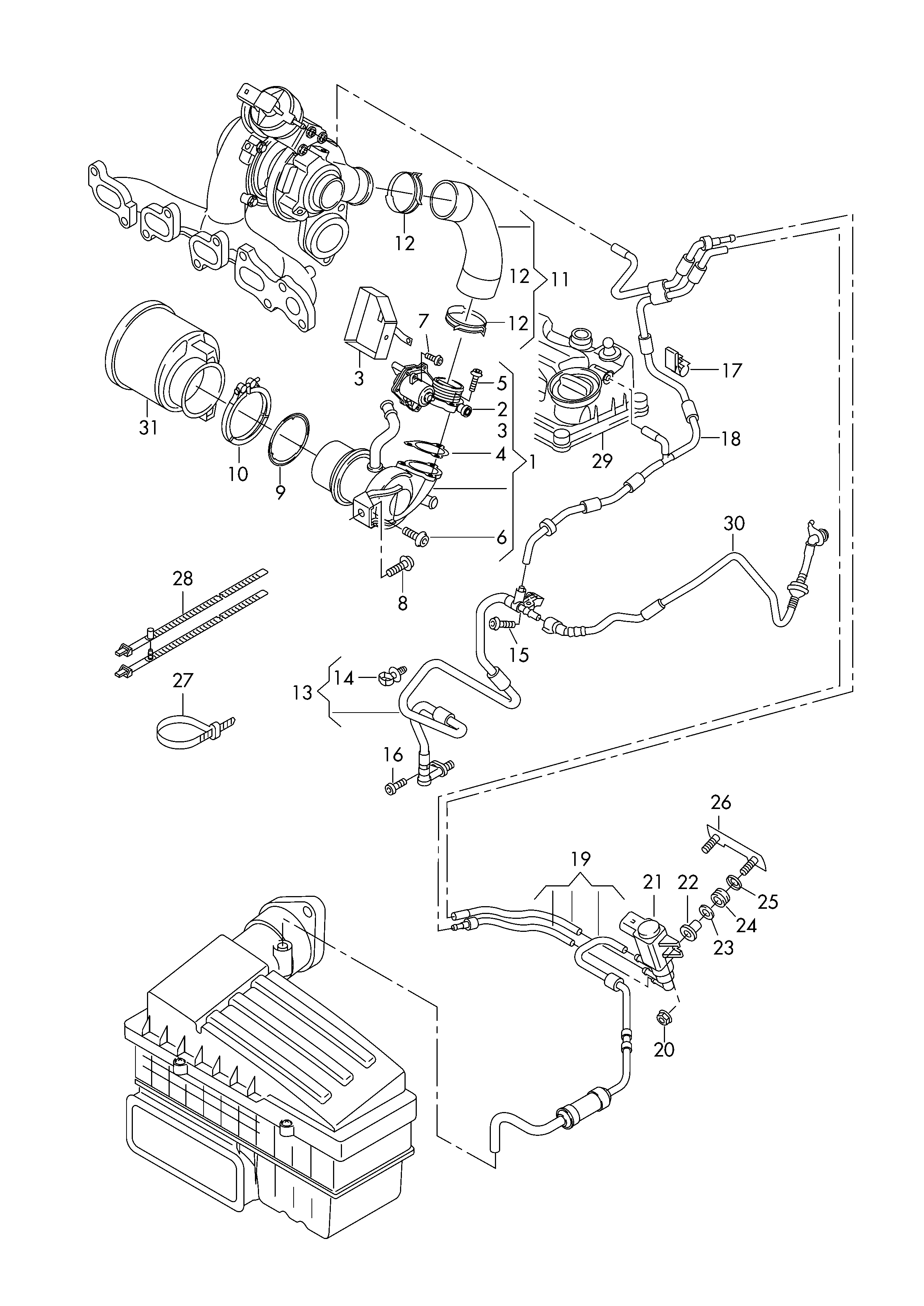 Skoda 04L131512D - Jäähdytin,pakokaasukierrätys inparts.fi