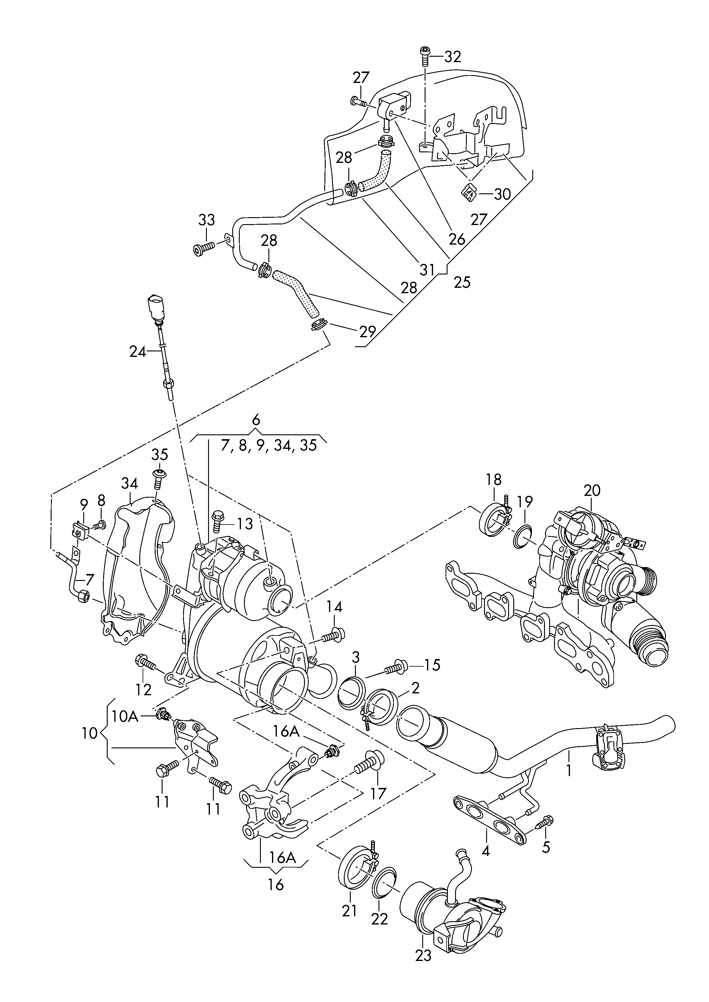 VAG 5Q0253692A - Korjaussarja, pakoputki inparts.fi