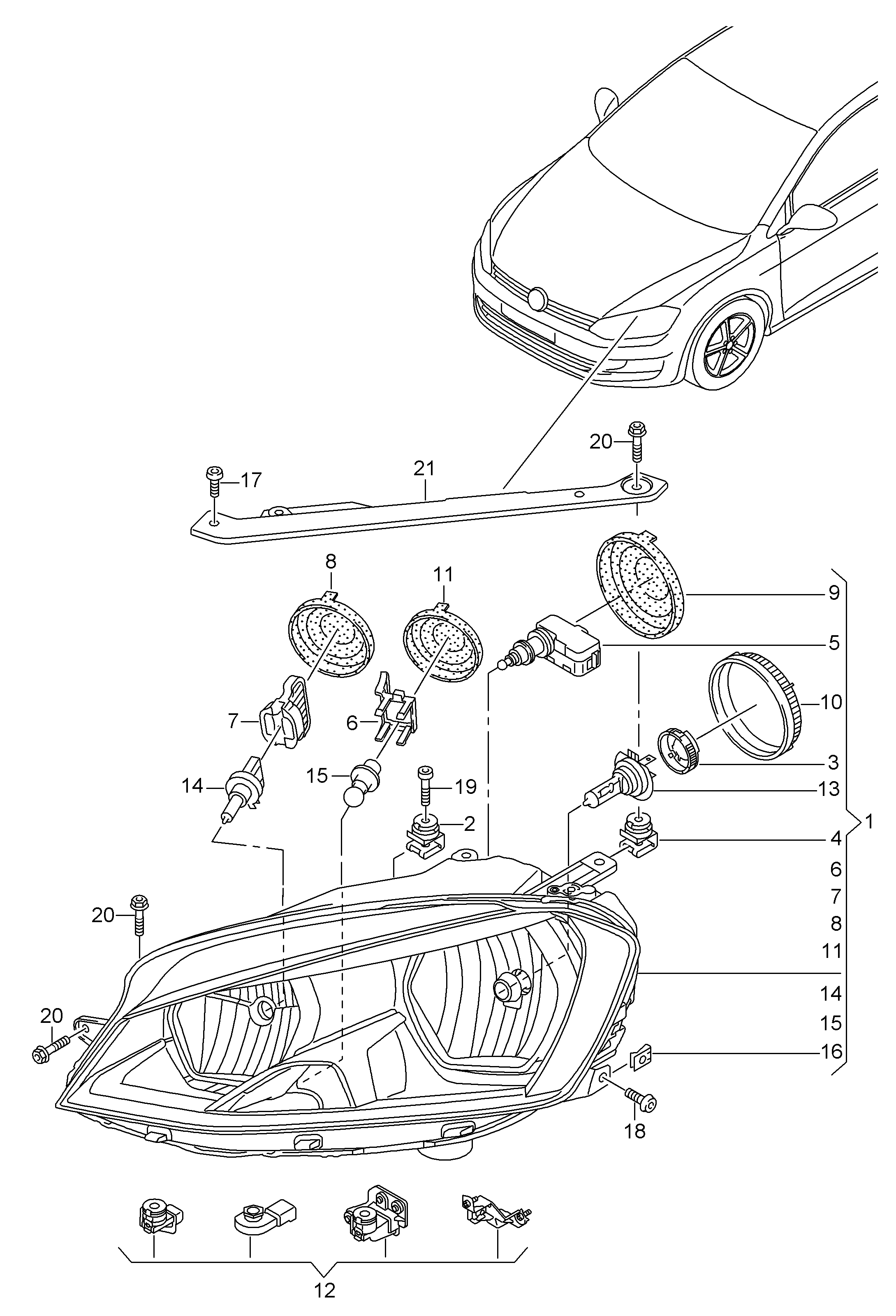 VAG 5G1 941 005 - Ajovalo inparts.fi